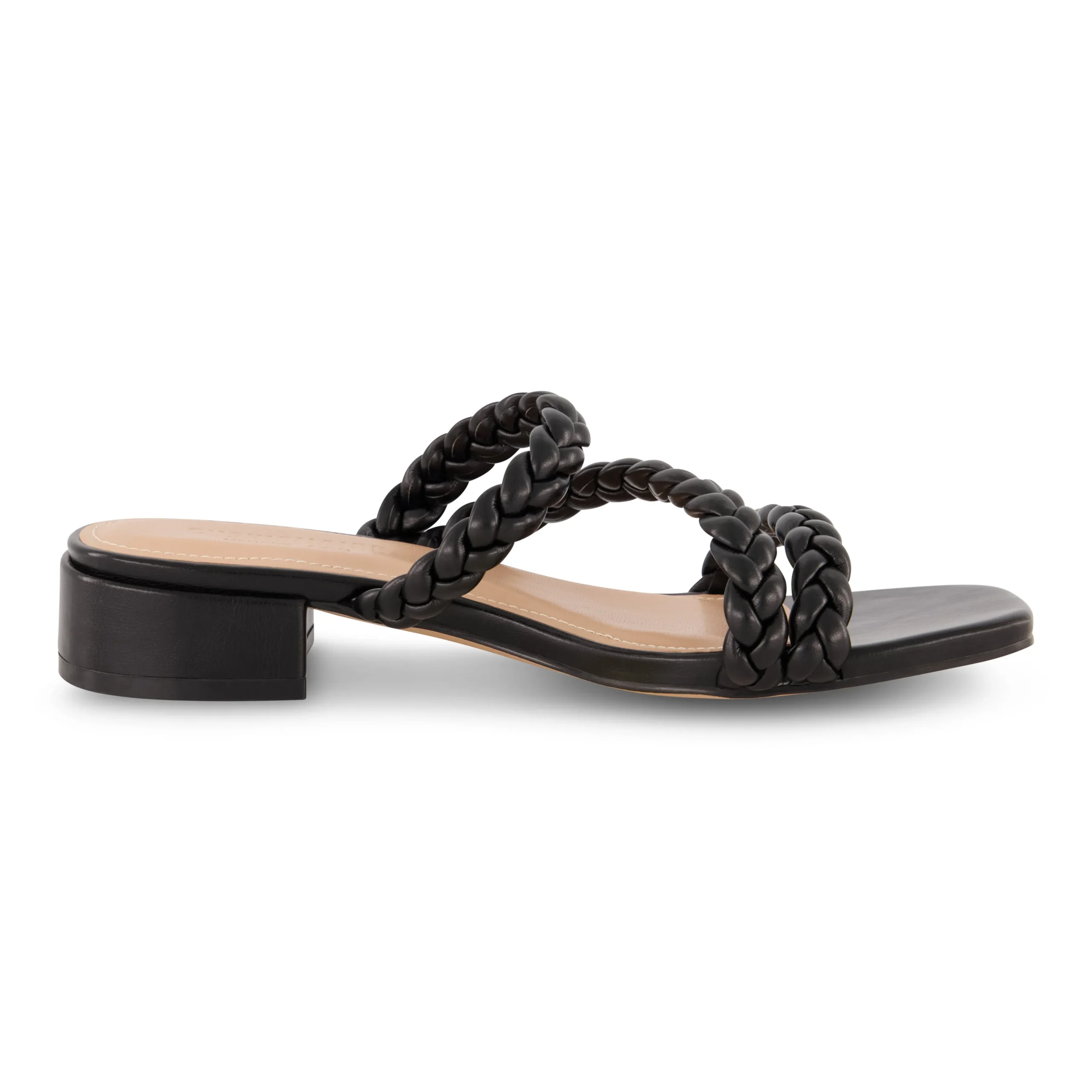 Flat Sandals | Dress Sandals>Cushionaire Newton Braided Block Heel Sandal