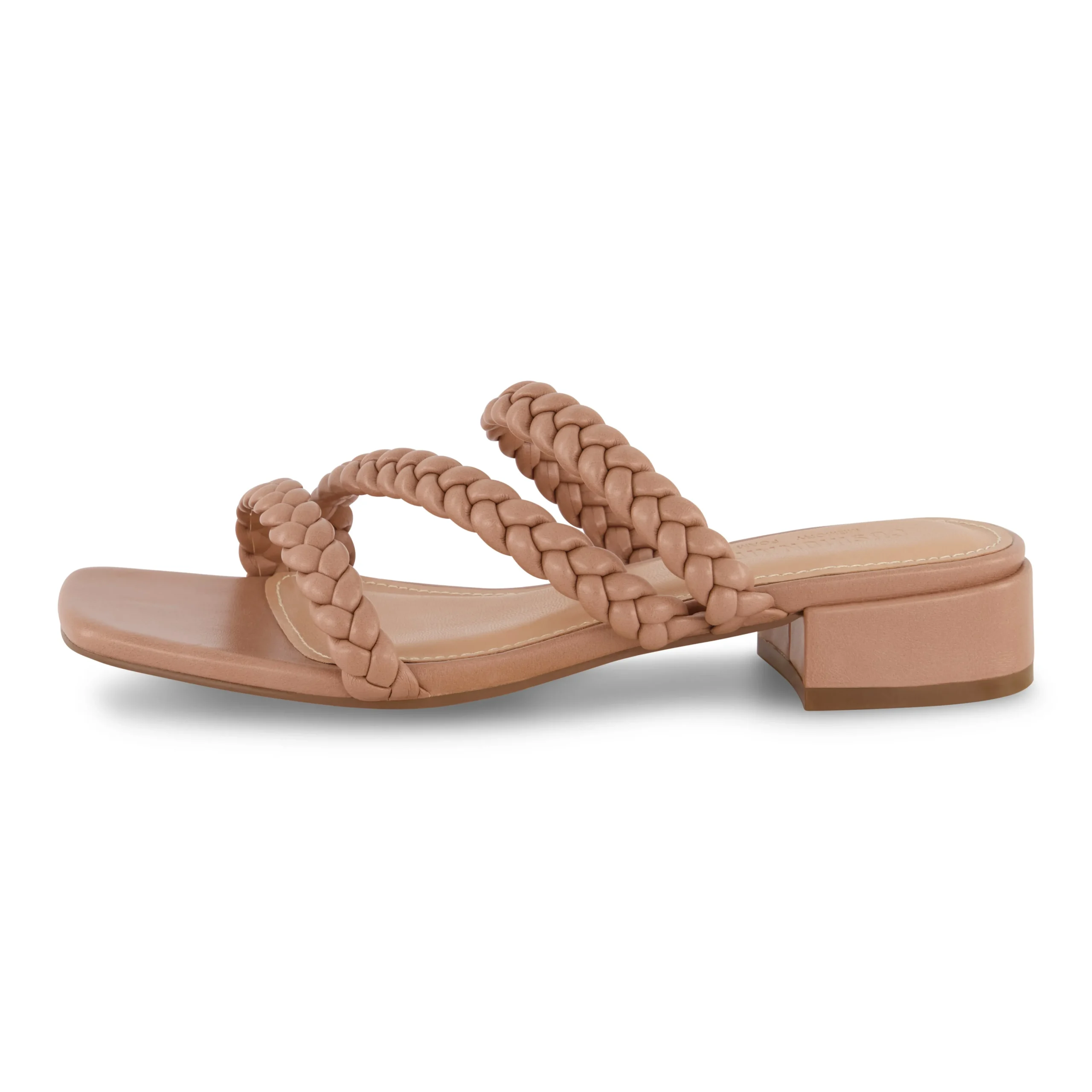 Flat Sandals | Dress Sandals>Cushionaire Newton Braided Block Heel Sandal