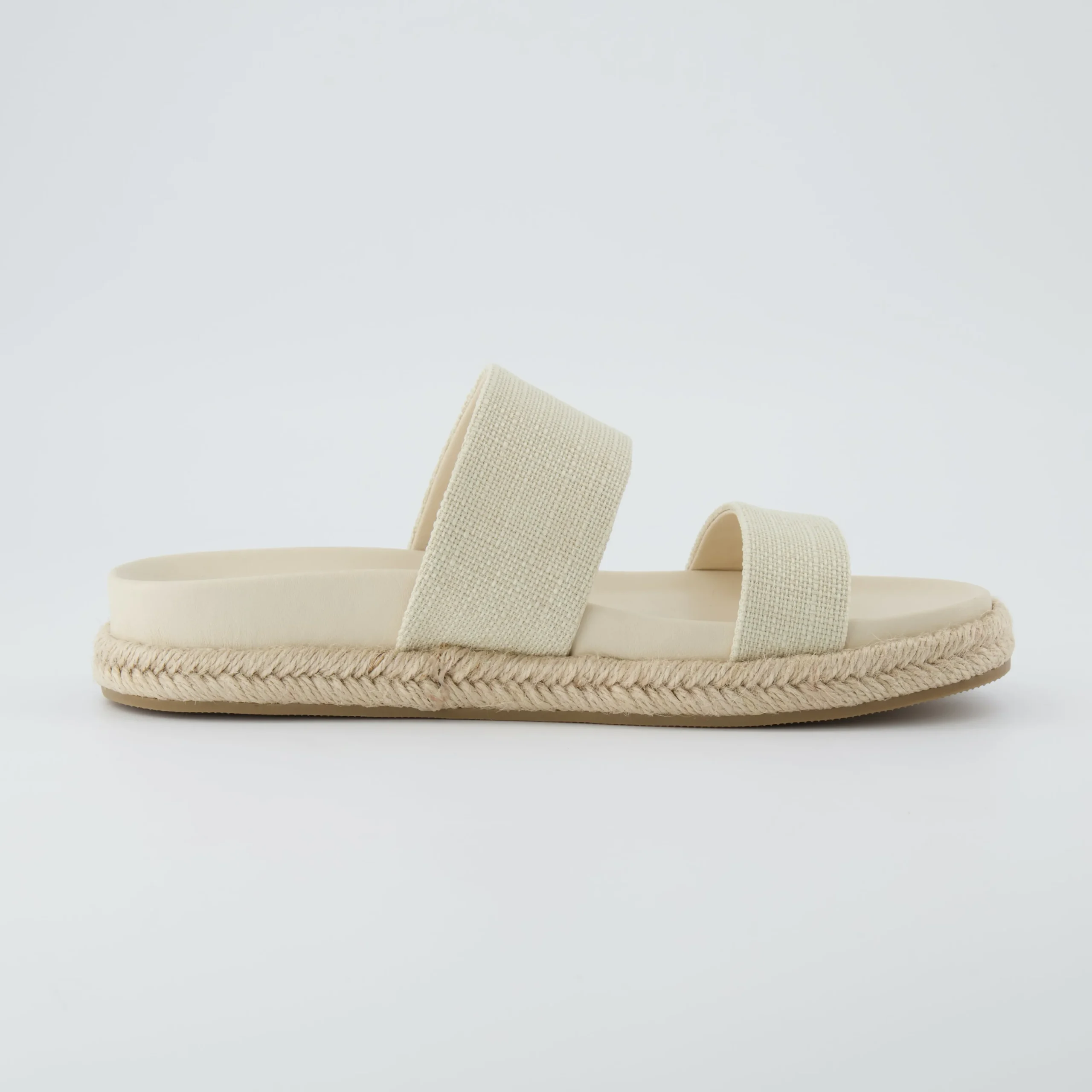 Slide Sandals | Flat Sandals>Cushionaire Niles Espadrille Footbed al Sand