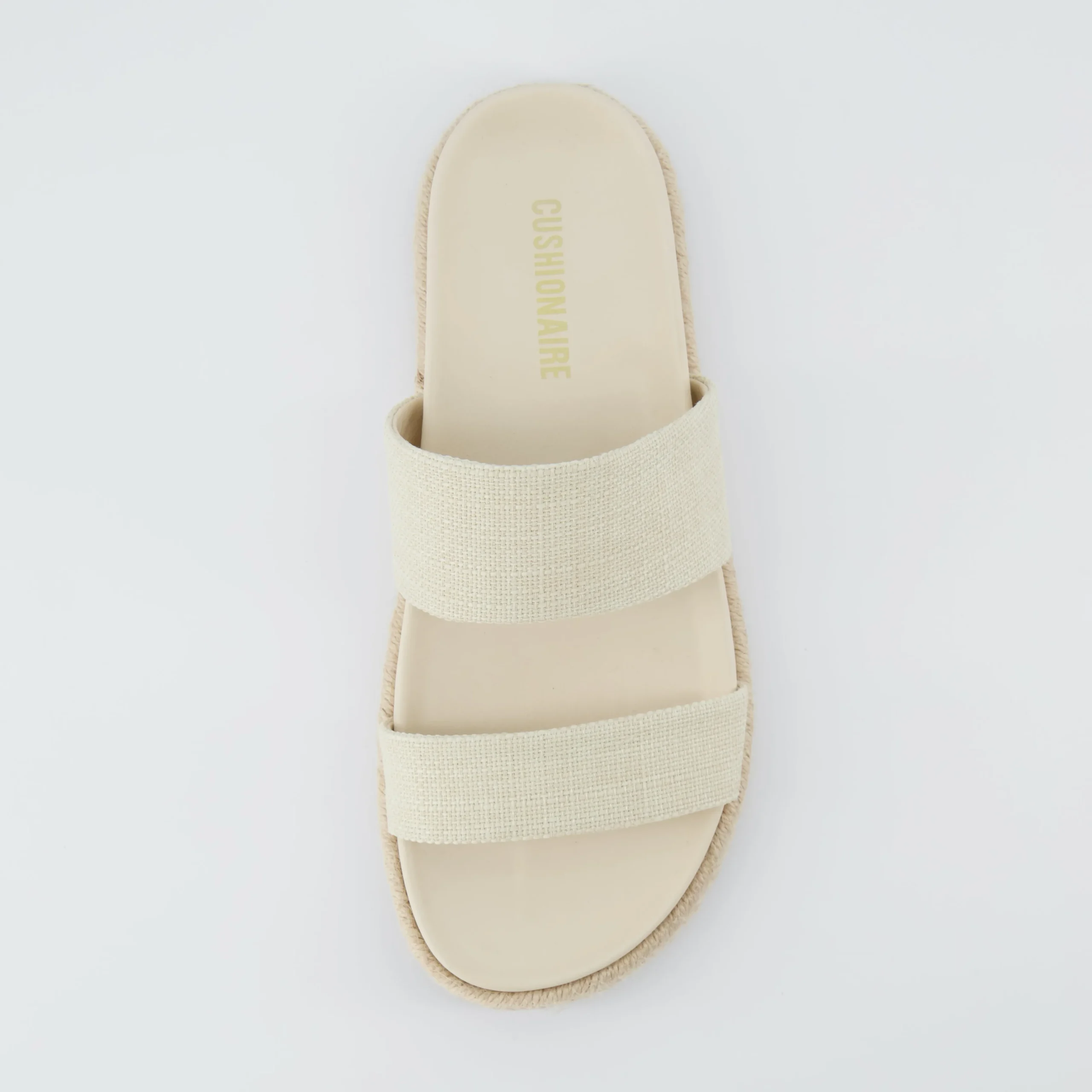 Slide Sandals | Flat Sandals>Cushionaire Niles Espadrille Footbed al Sand