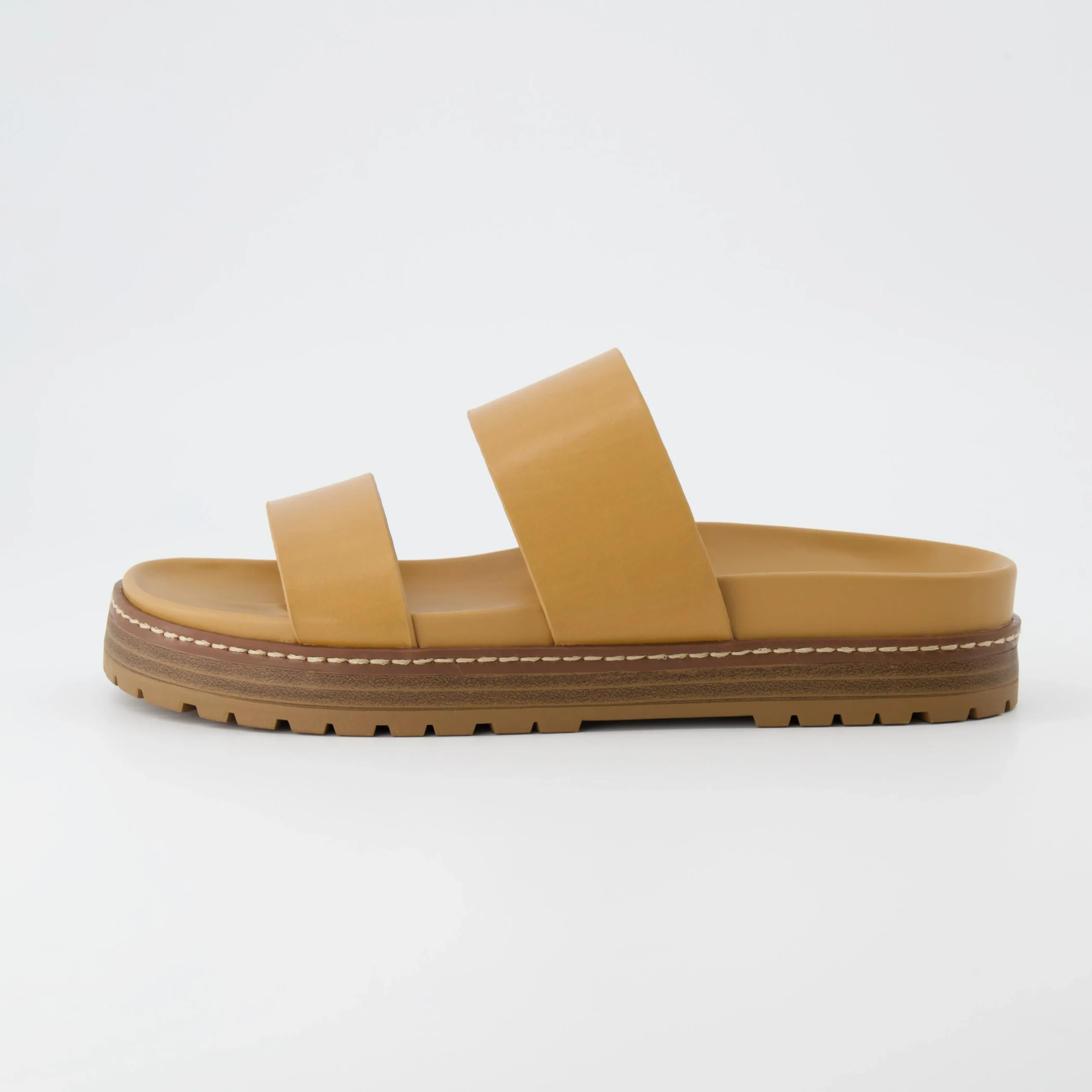 Slide Sandals | Platform Sandals>Cushionaire Noho Platform Footbed Sandal