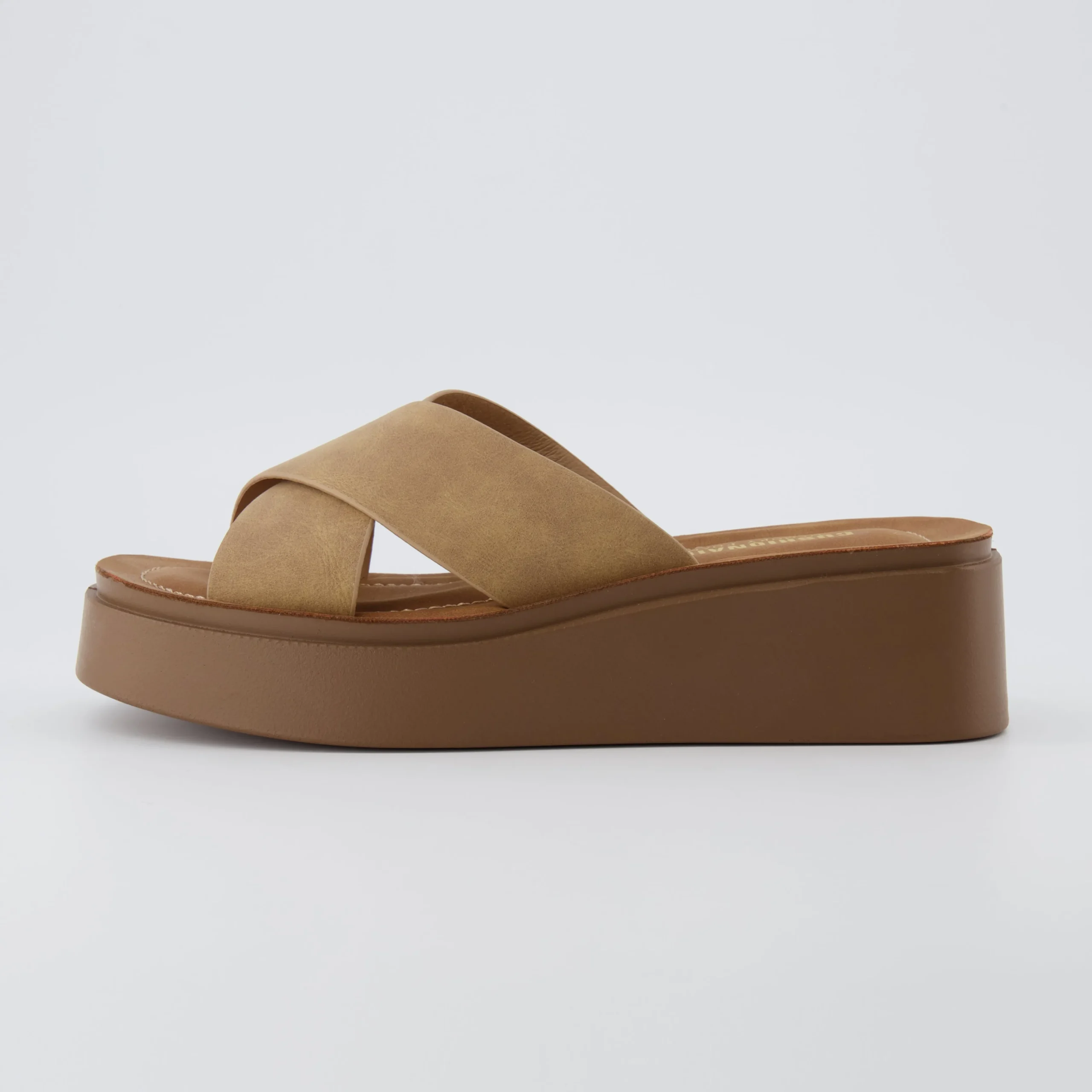 Slide Sandals | Platform Sandals>Cushionaire Pepe Crossband Platform Sandals