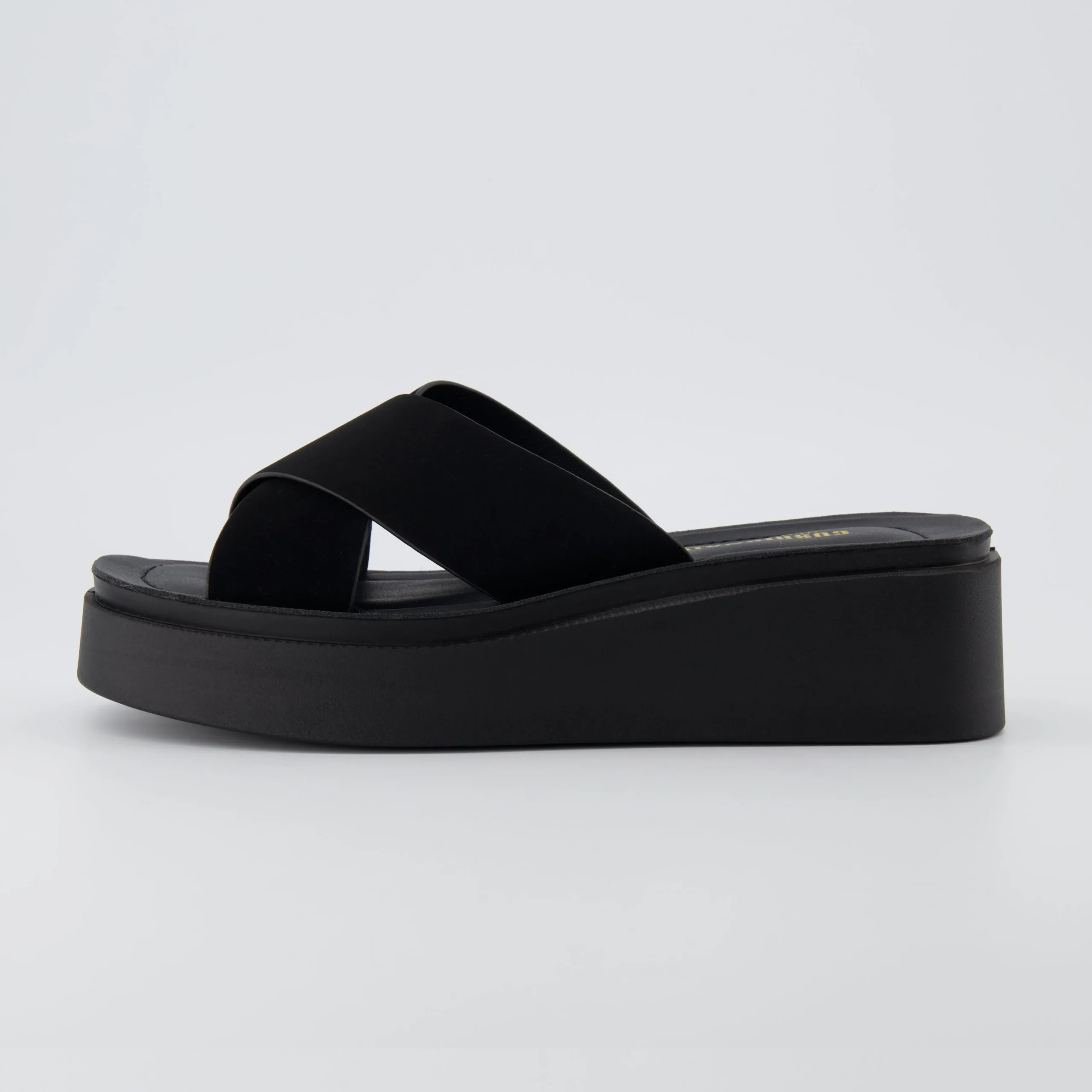 Slide Sandals | Platform Sandals>Cushionaire Pepe Crossband Platform Sandals