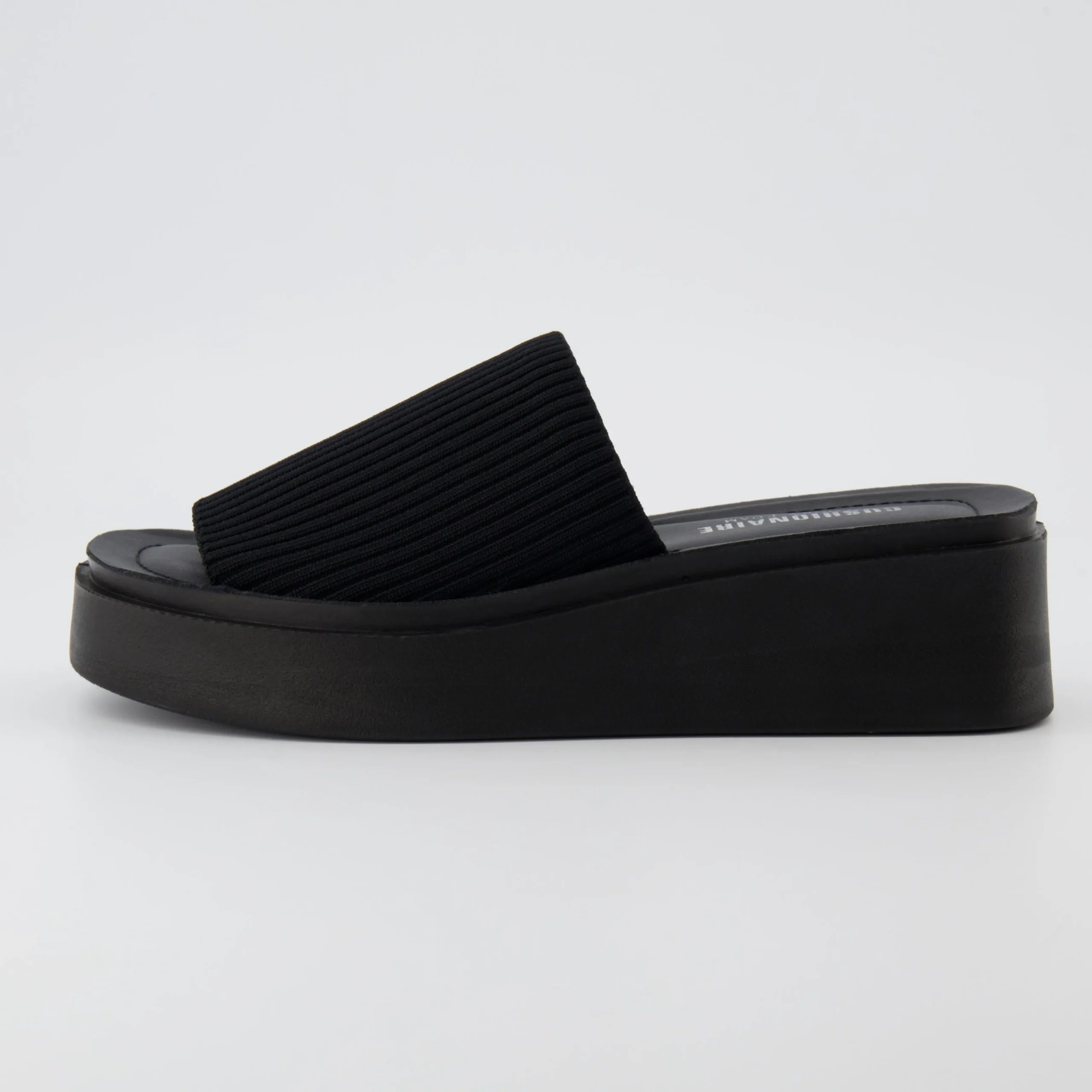 Slide Sandals | Platform Sandals>Cushionaire Pim Knit Platform Sandal