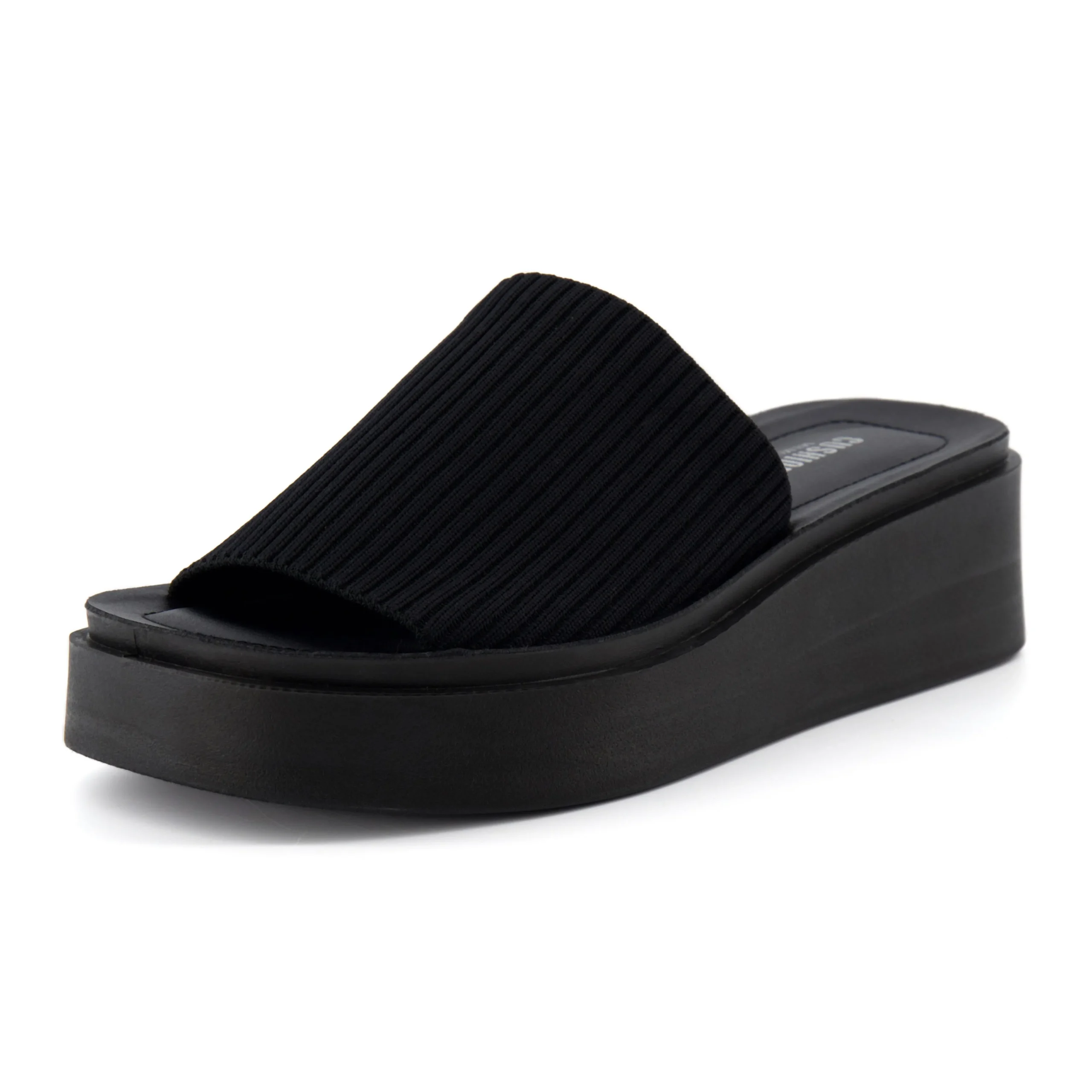 Slide Sandals | Platform Sandals>Cushionaire Pim Knit Platform Sandal