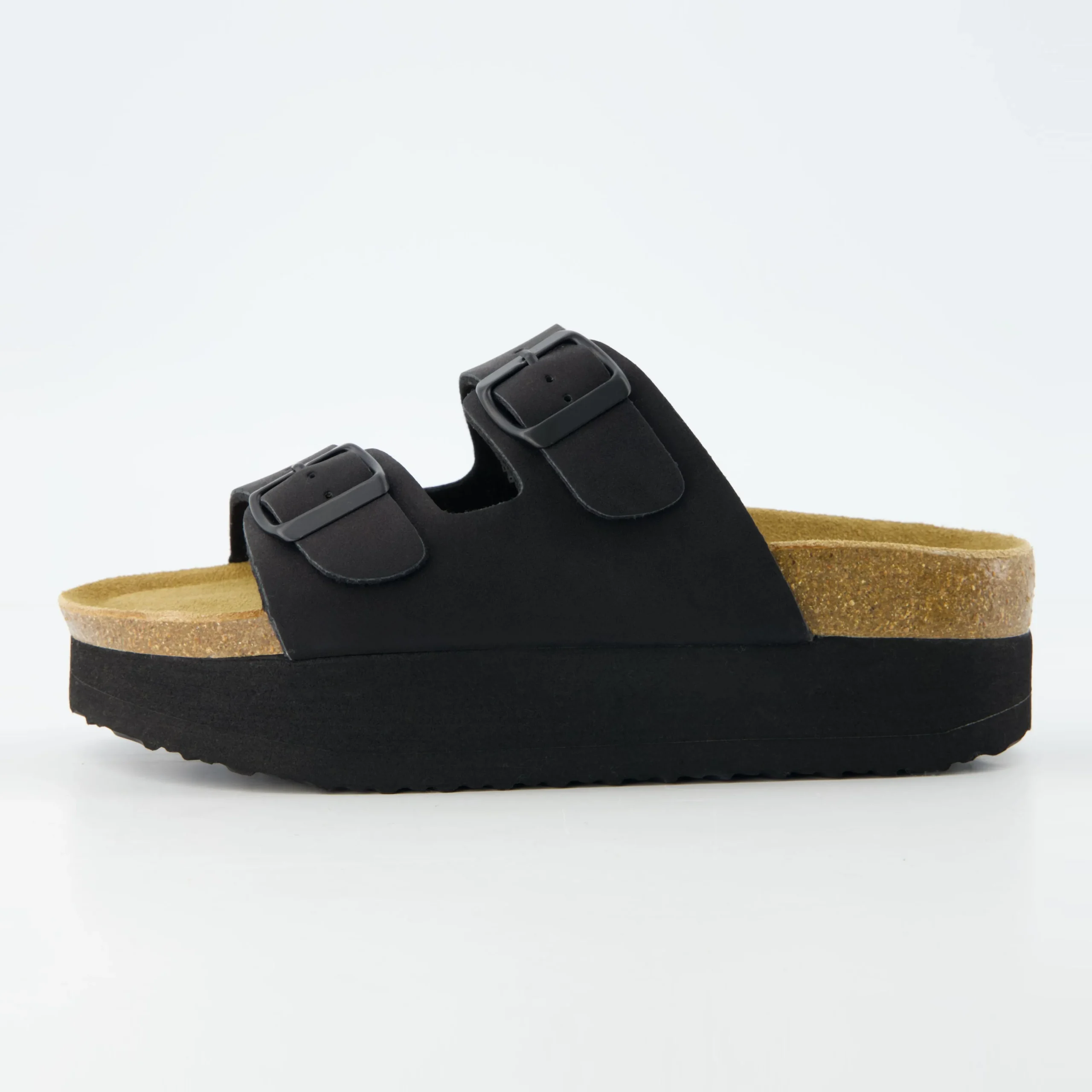 Platform Sandals | Footbed Sandals>Cushionaire Plane Platform Footbed Sandal