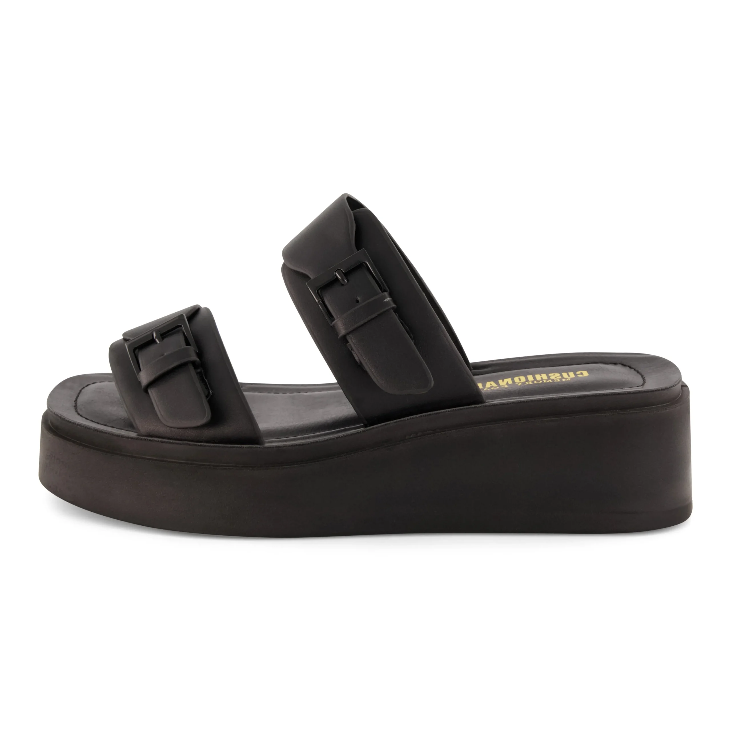 Slide Sandals | Platform Sandals>Cushionaire Planet Two Band Platform Sandal