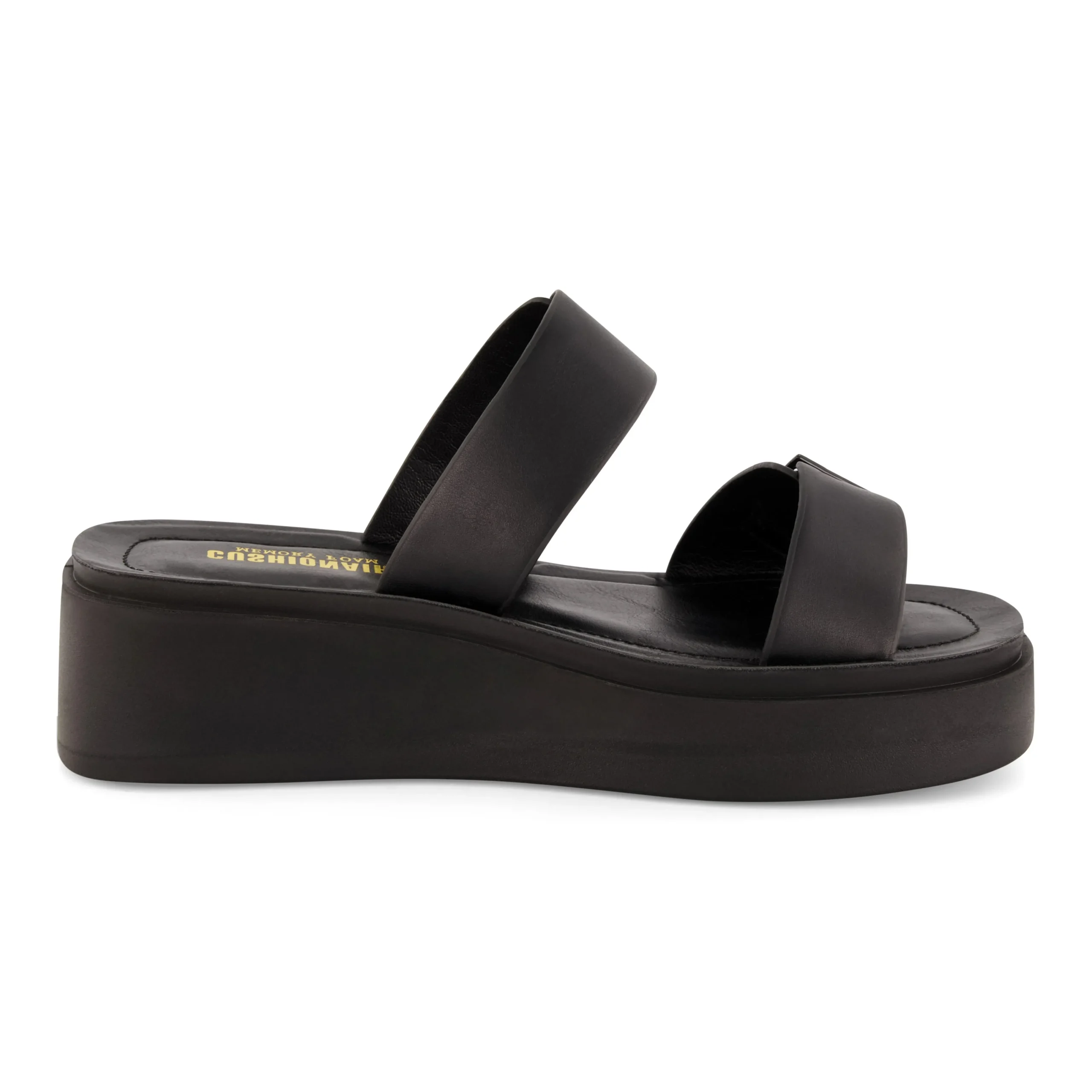 Slide Sandals | Platform Sandals>Cushionaire Planet Two Band Platform Sandal