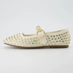 Mary Janes | Casuals>Cushionaire Princess Studded Mary Janes Beige