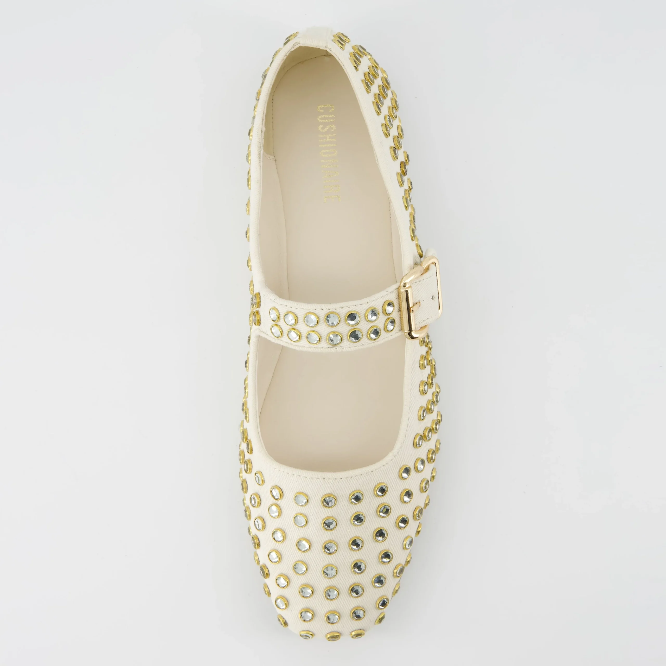 Mary Janes | Casuals>Cushionaire Princess Studded Mary Janes Beige