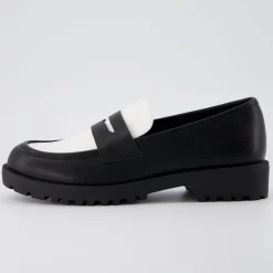 Loafers | Casuals>Cushionaire Reggio Contrast Slip On Loafer Black/White