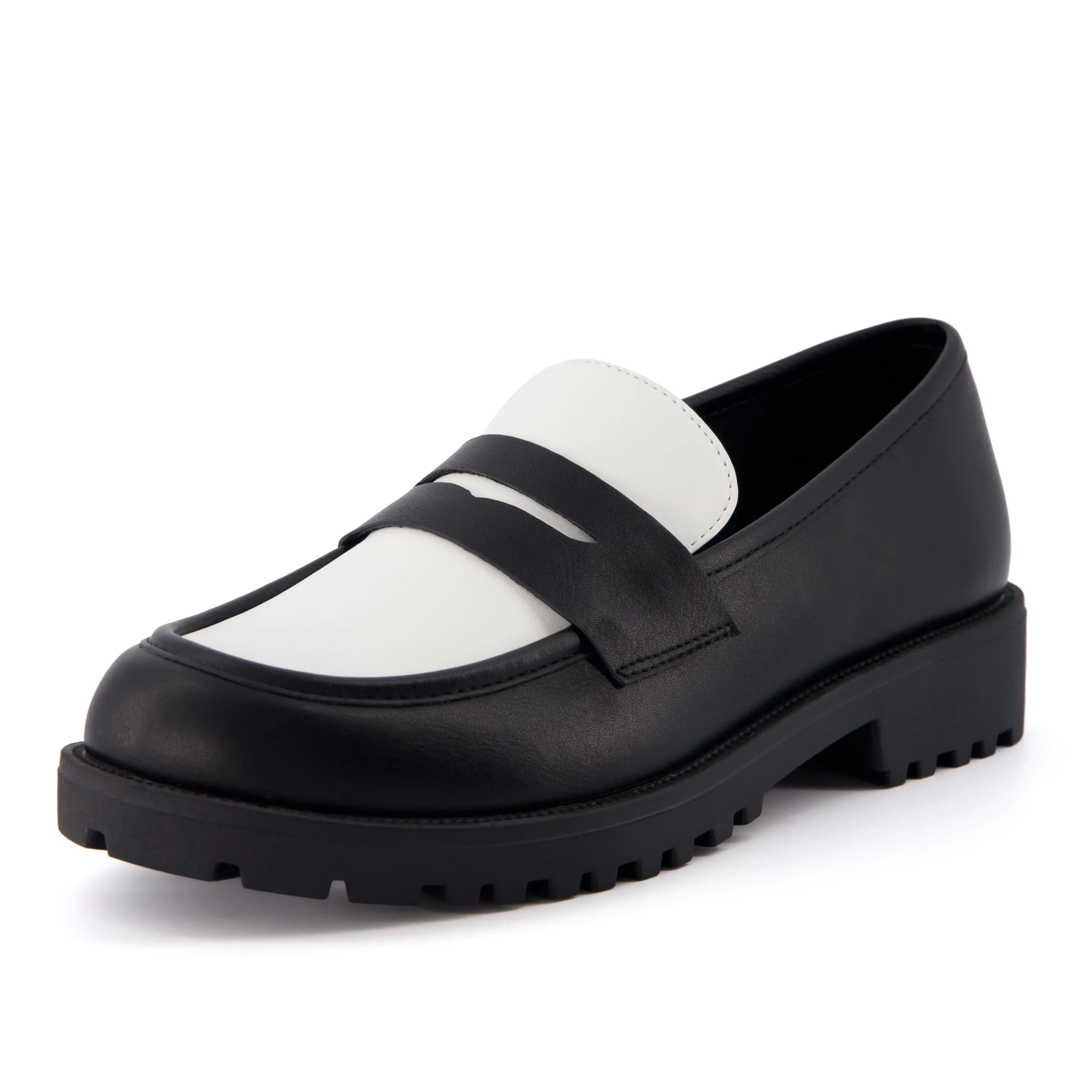 Loafers | Casuals>Cushionaire Reggio Contrast Slip On Loafer Black/White