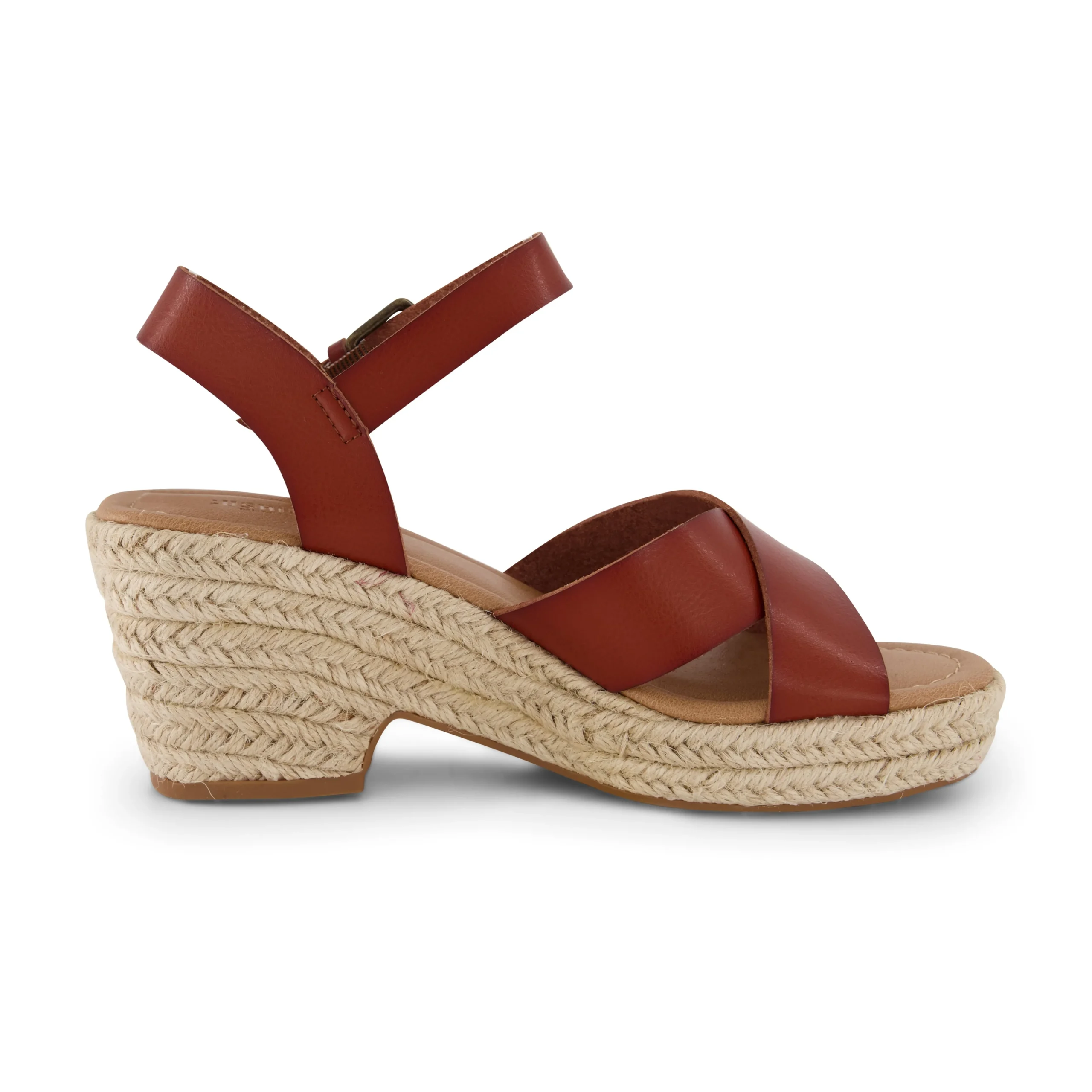 Clogs & Mules | Dress Sandals>Cushionaire Robbie Cross Band Wedge Sandal
