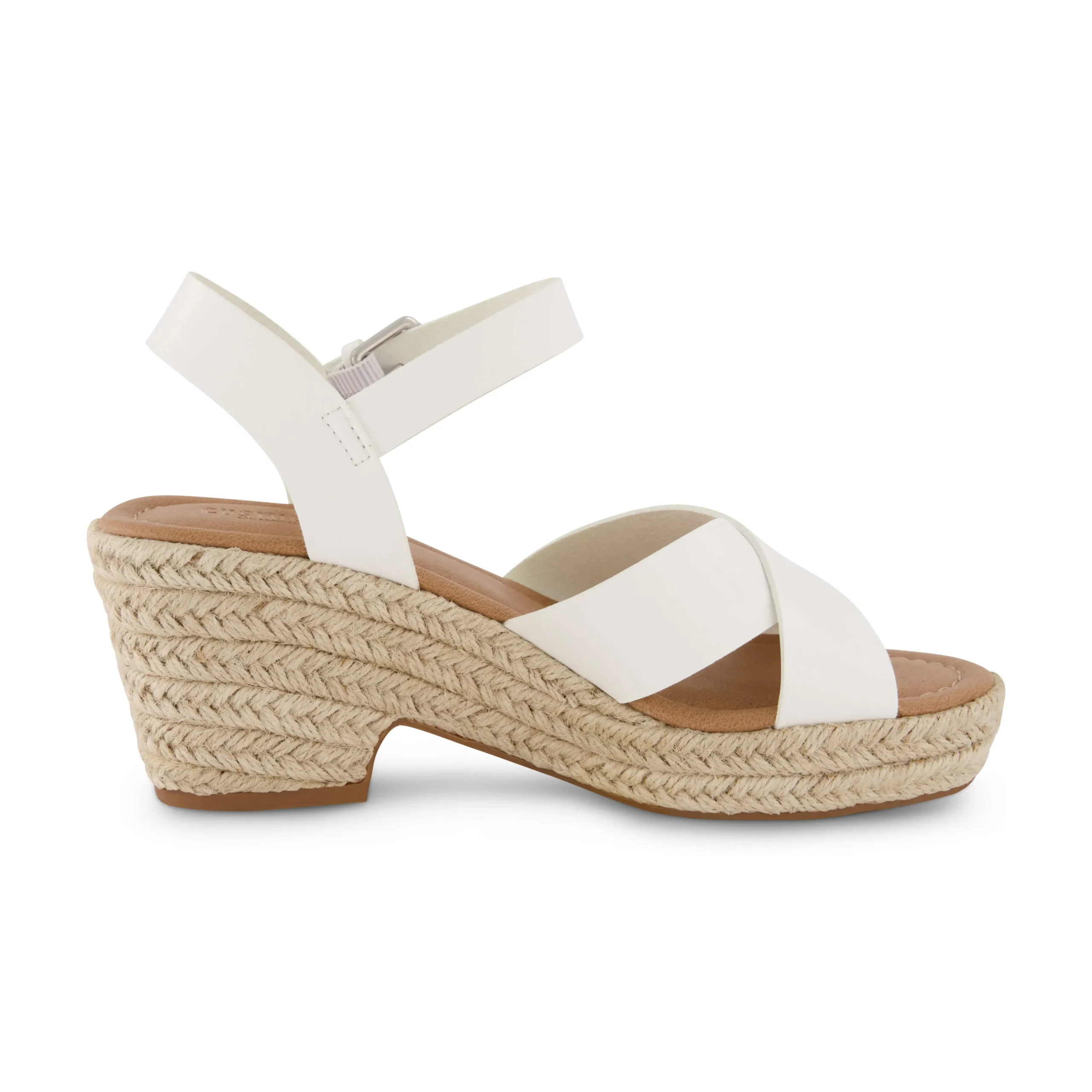 Clogs & Mules | Dress Sandals>Cushionaire Robbie Cross Band Wedge Sandal
