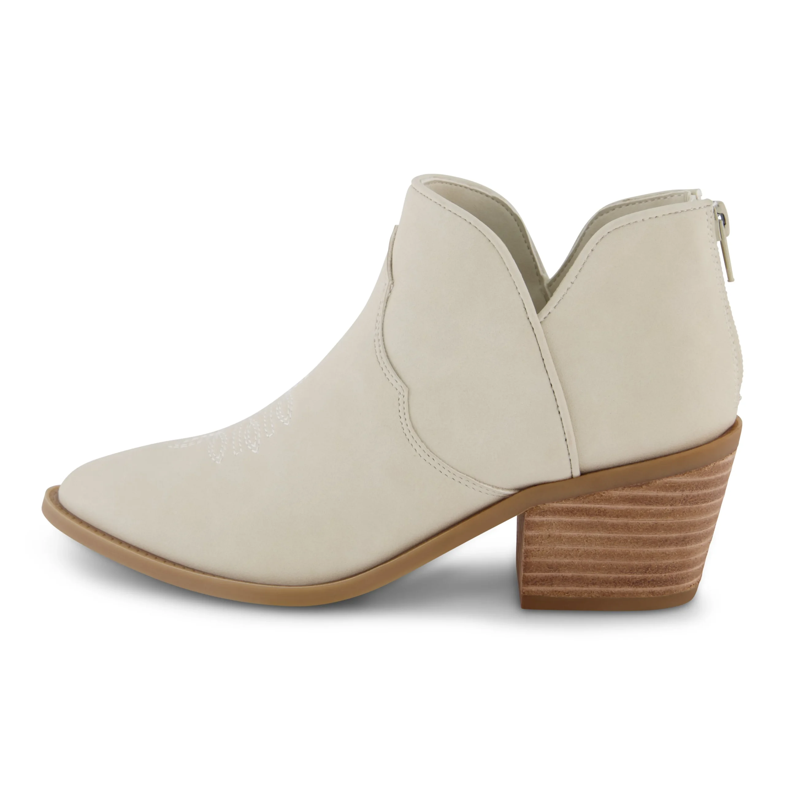 Booties>Cushionaire Rodeo Western Stacked Heel Bootie
