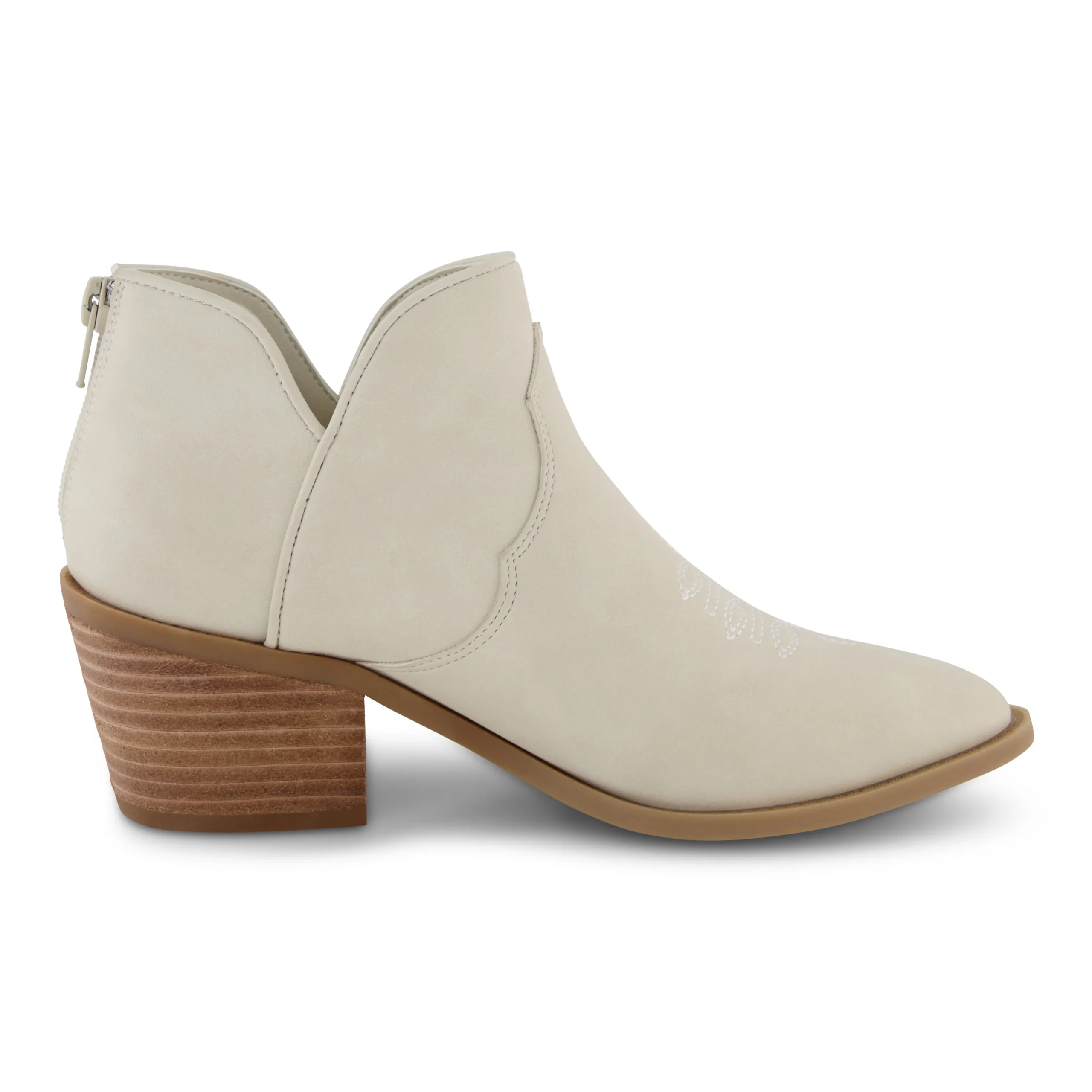 Booties>Cushionaire Rodeo Western Stacked Heel Bootie