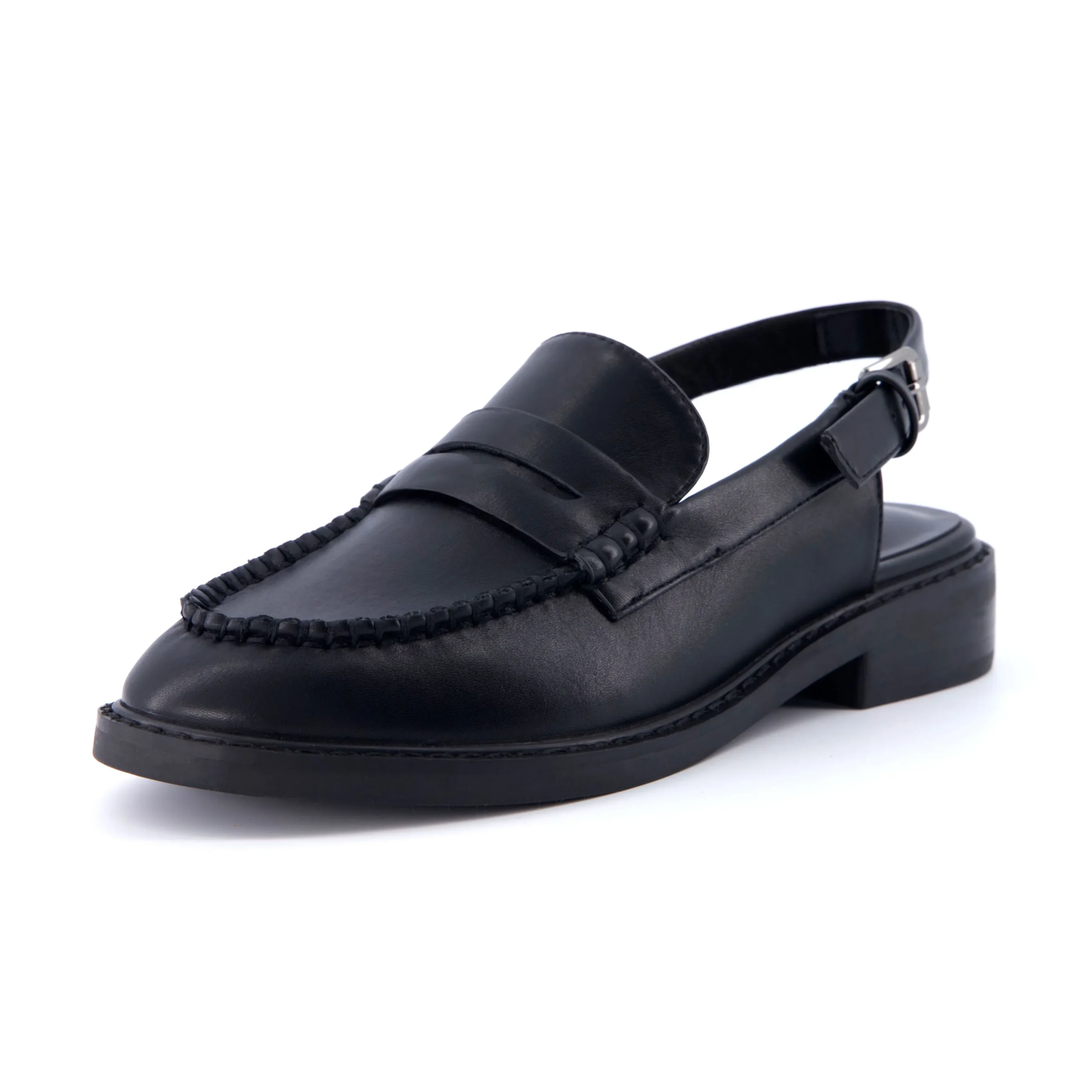 Loafers | Clogs & Mules>Cushionaire Romance Sling Back Loafer Black
