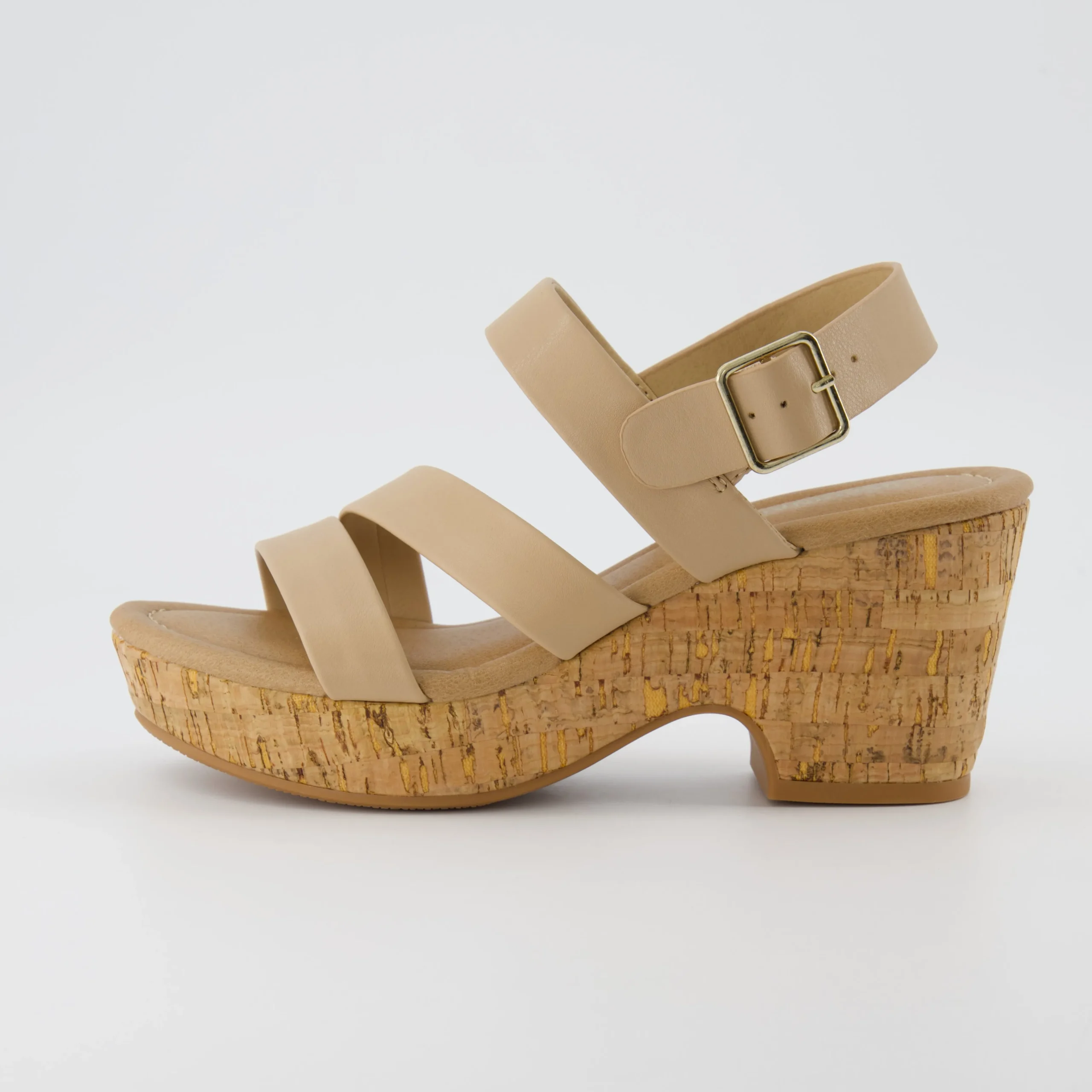 Platform Sandals | Dress Sandals>Cushionaire Russ Cork Heeled Sandal