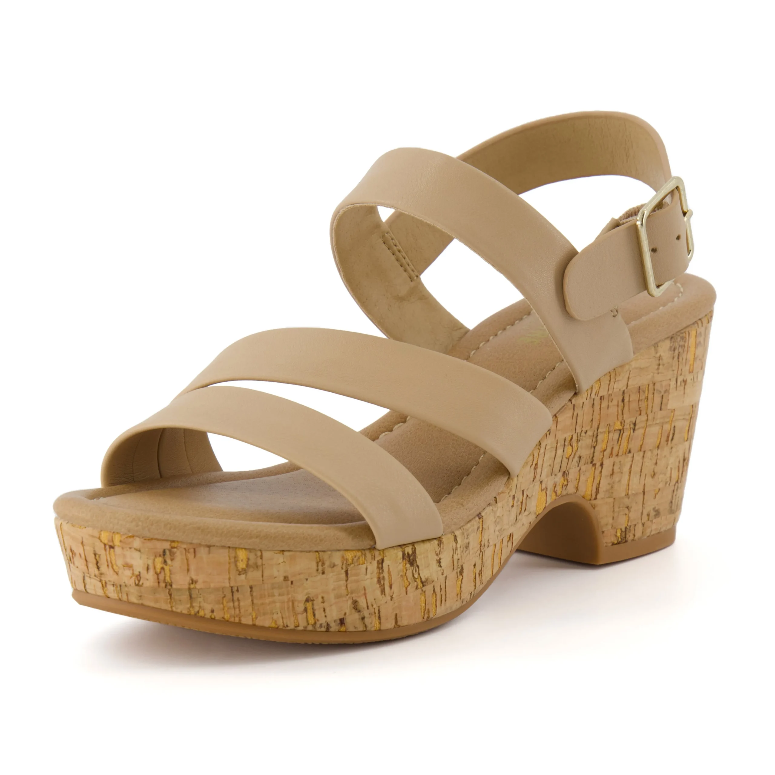 Platform Sandals | Dress Sandals>Cushionaire Russ Cork Heeled Sandal