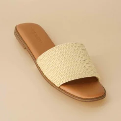 Slide Sandals | Flat Sandals><noscript><img width=