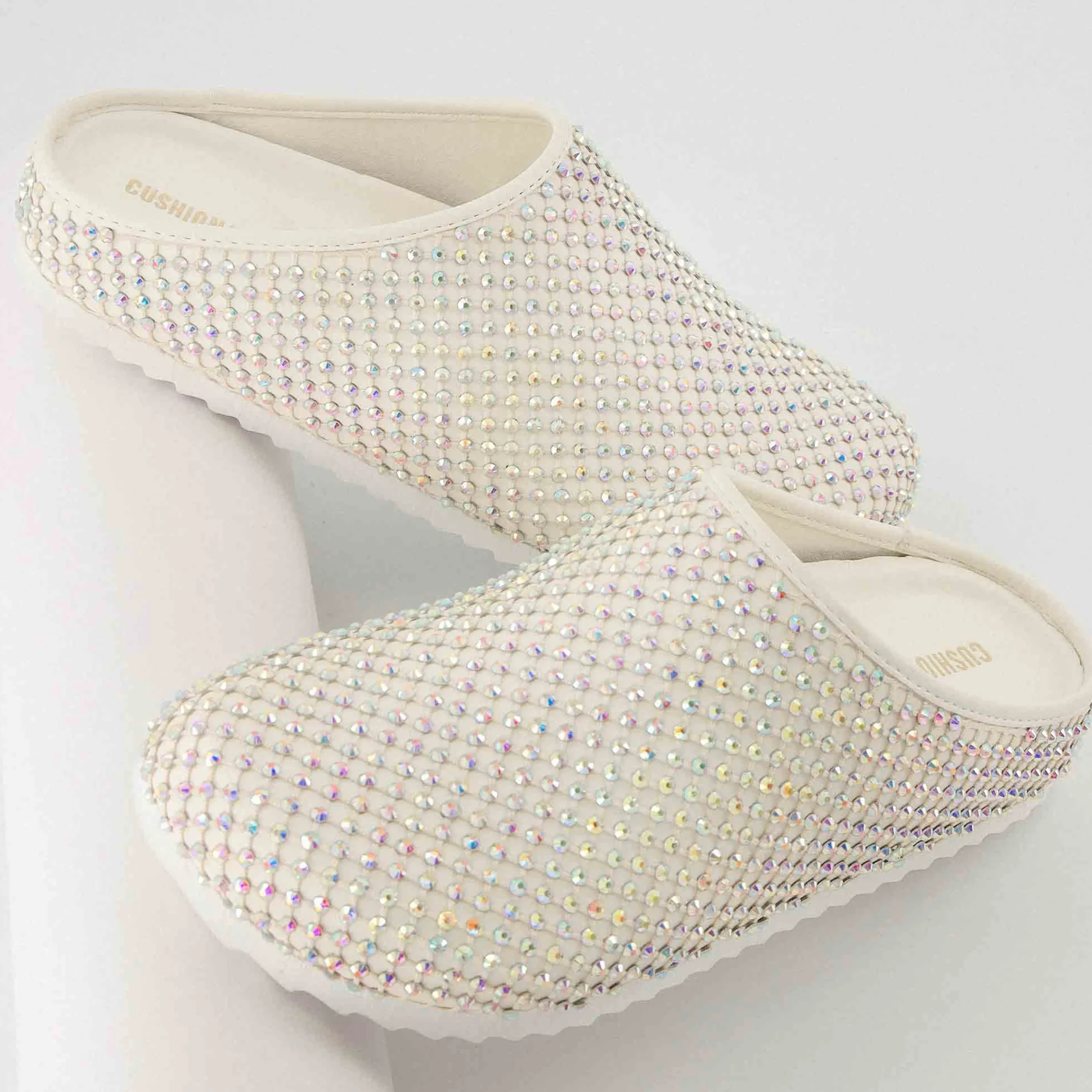 Clogs & Mules>Cushionaire Shimmer Rhinestone Clog