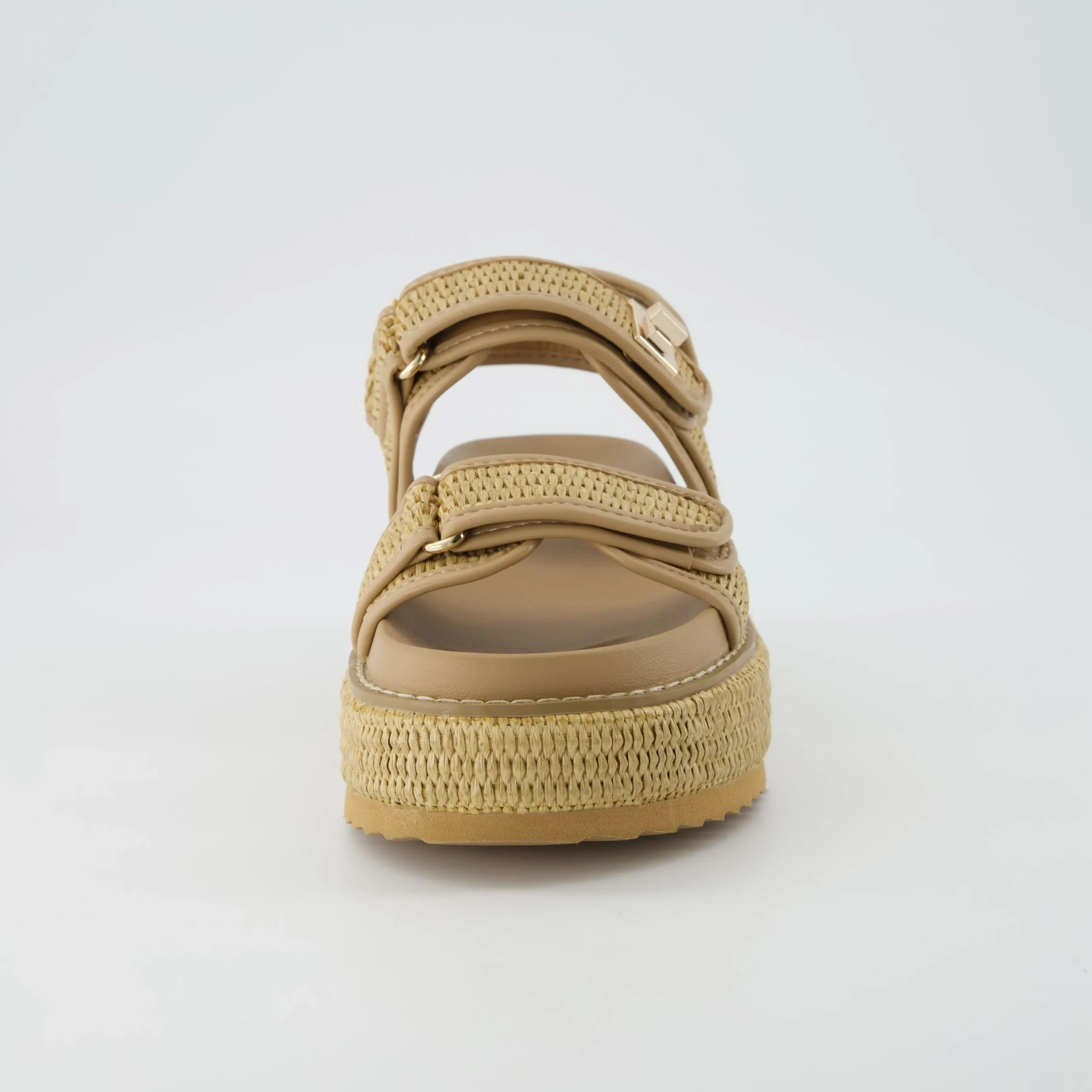 Footbed Sandals | Platform Sandals>Cushionaire Shore Raffia Platform Sandal NaturalRaffia