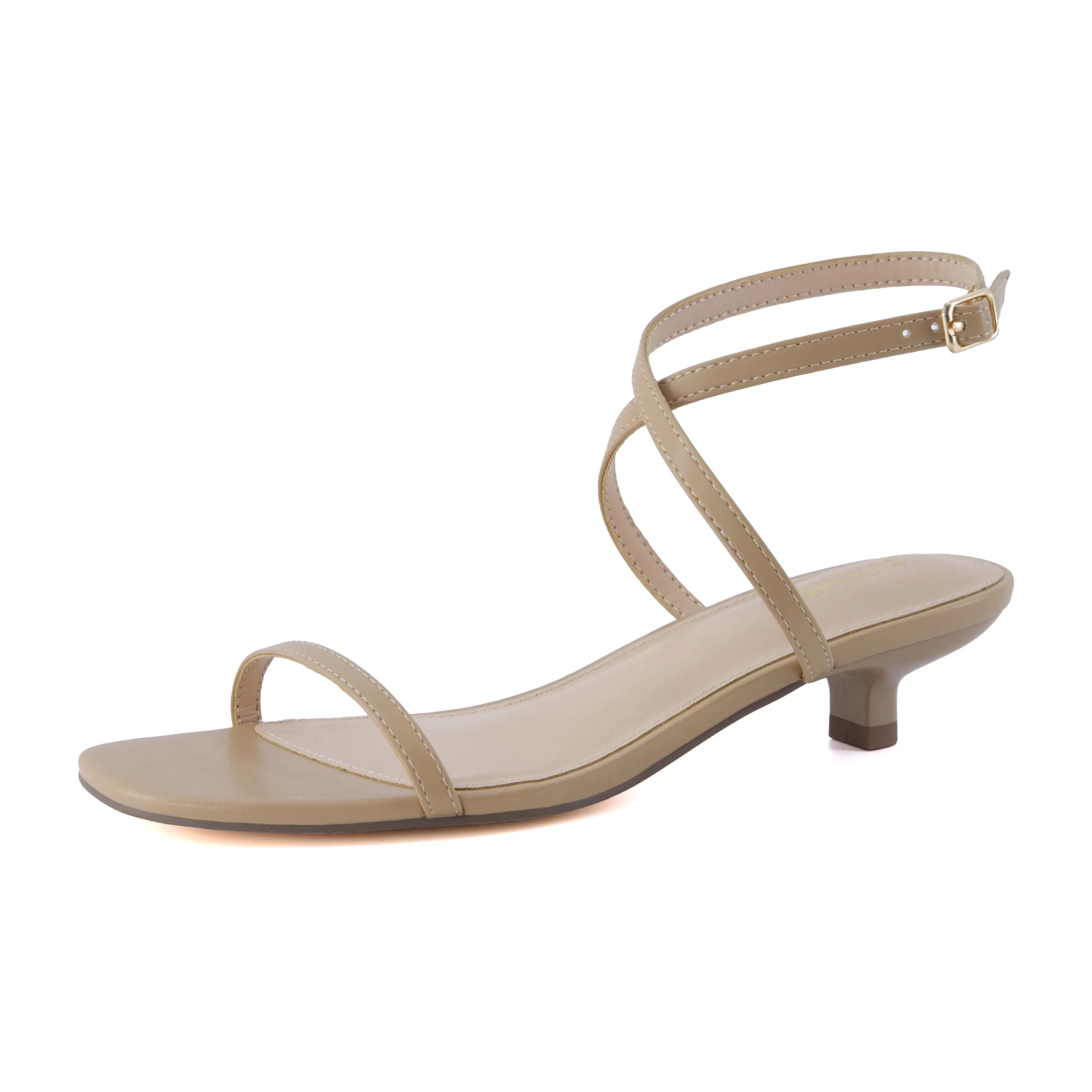 Slide Sandals | Footbed Sandals>Cushionaire Sonata Kitten Heel Sandal