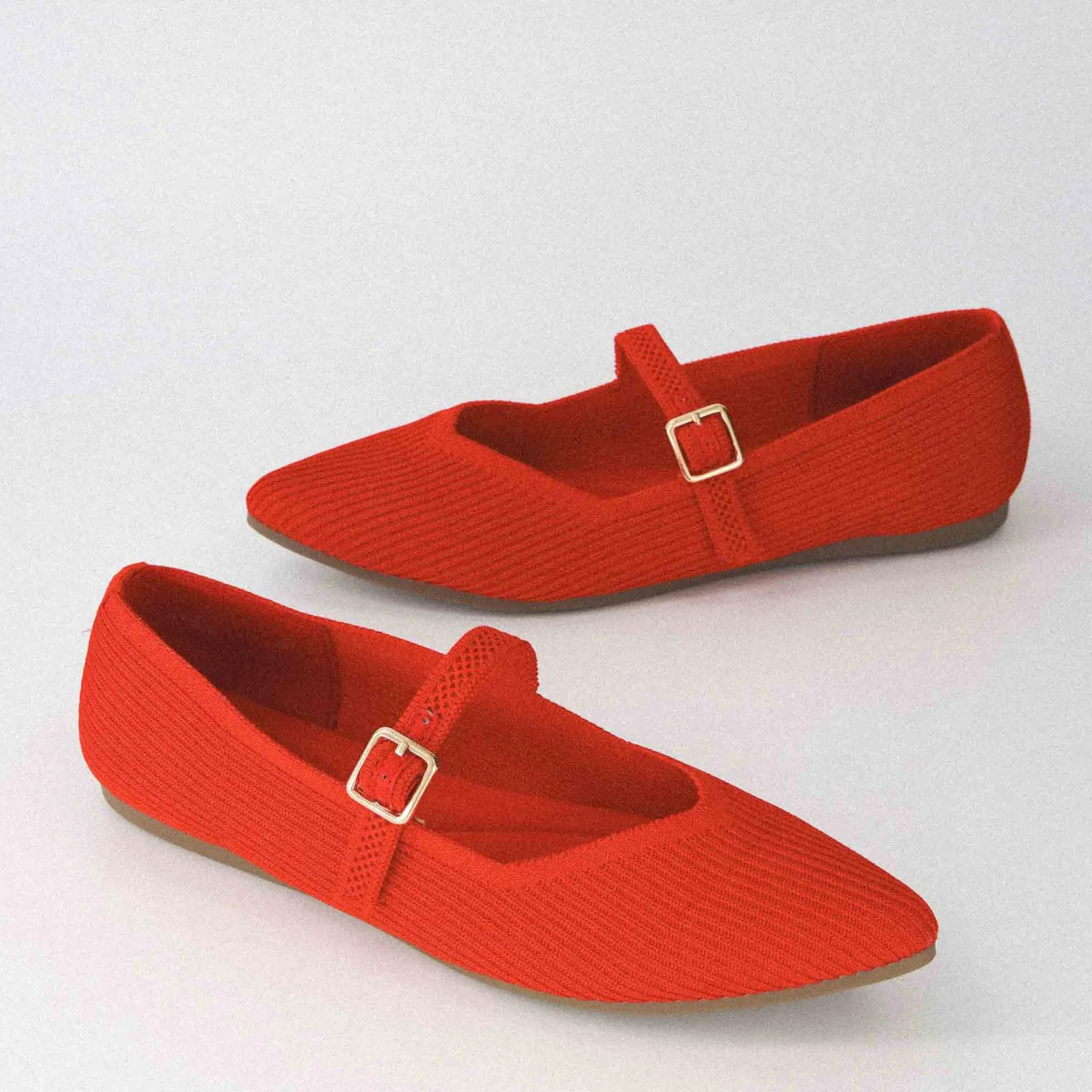 Mary Janes | Casuals>Cushionaire Sonnet Mary Jane Knit Flat