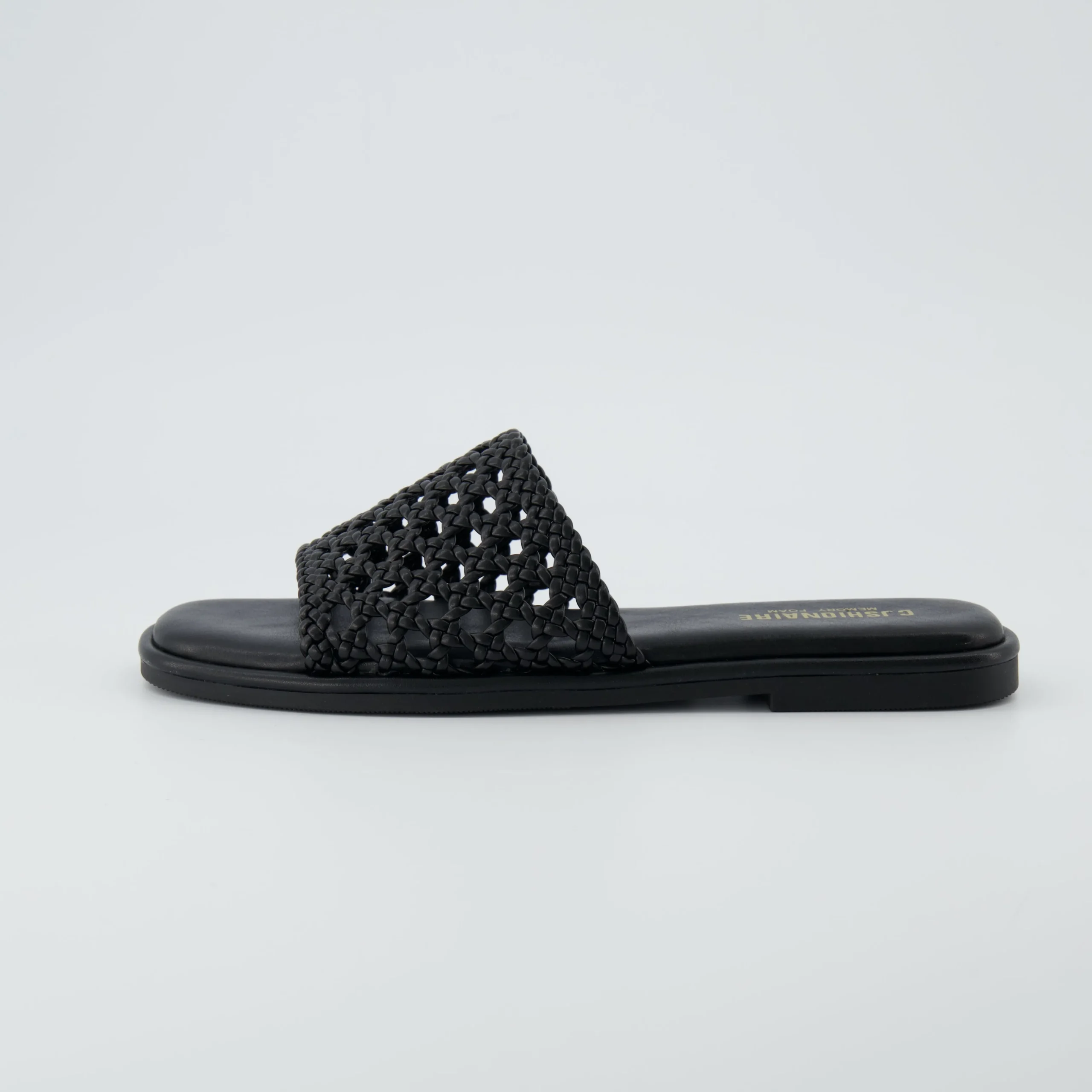 Slide Sandals | Flat Sandals>Cushionaire Temptest Basket Weave Slide Sandal
