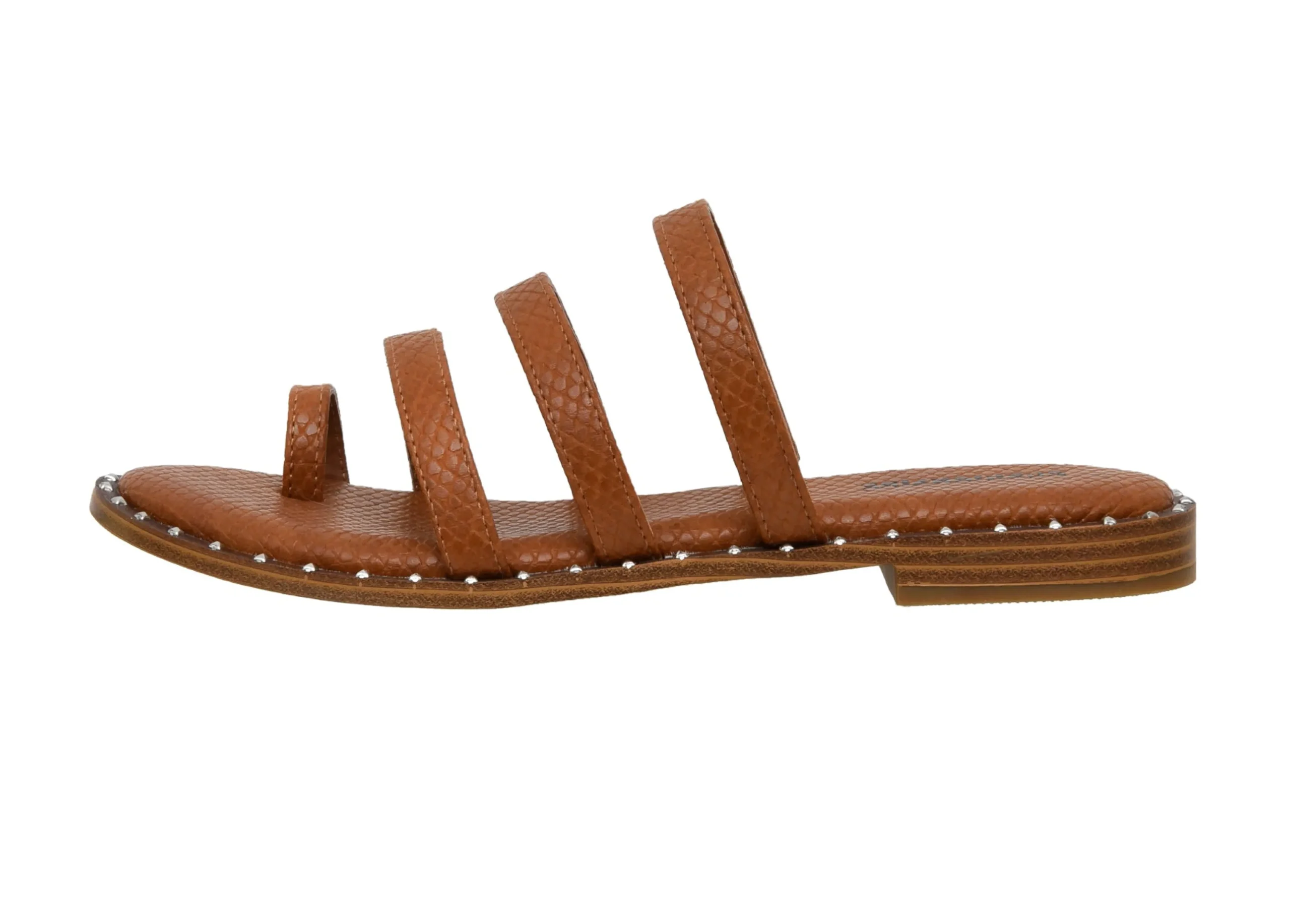 Slide Sandals | Flat Sandals>Cushionaire Tess Triple Band Slide Sandal