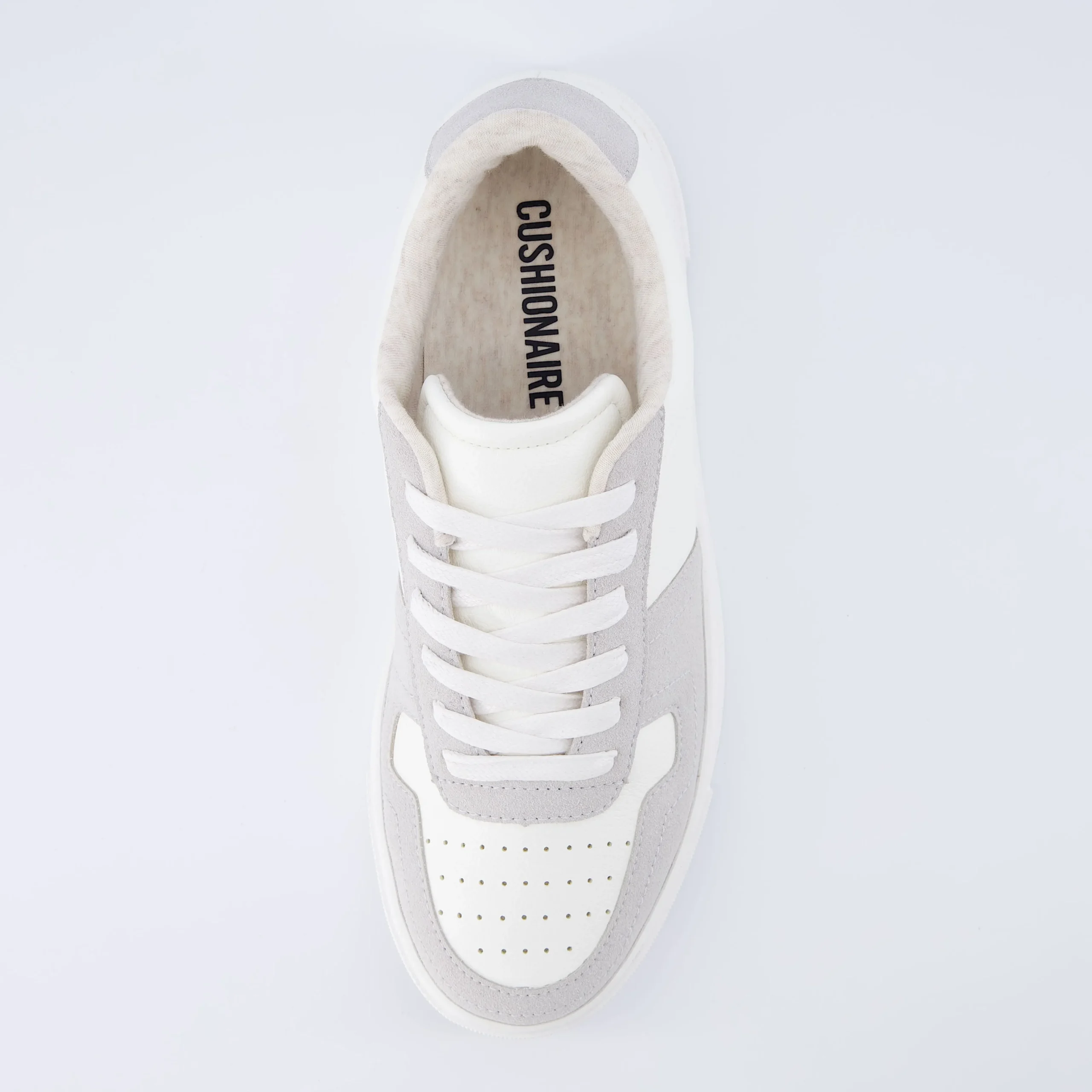 Fashion Sneakers | Sneakers>Cushionaire Trophy Lace Up Sneaker White/Grey