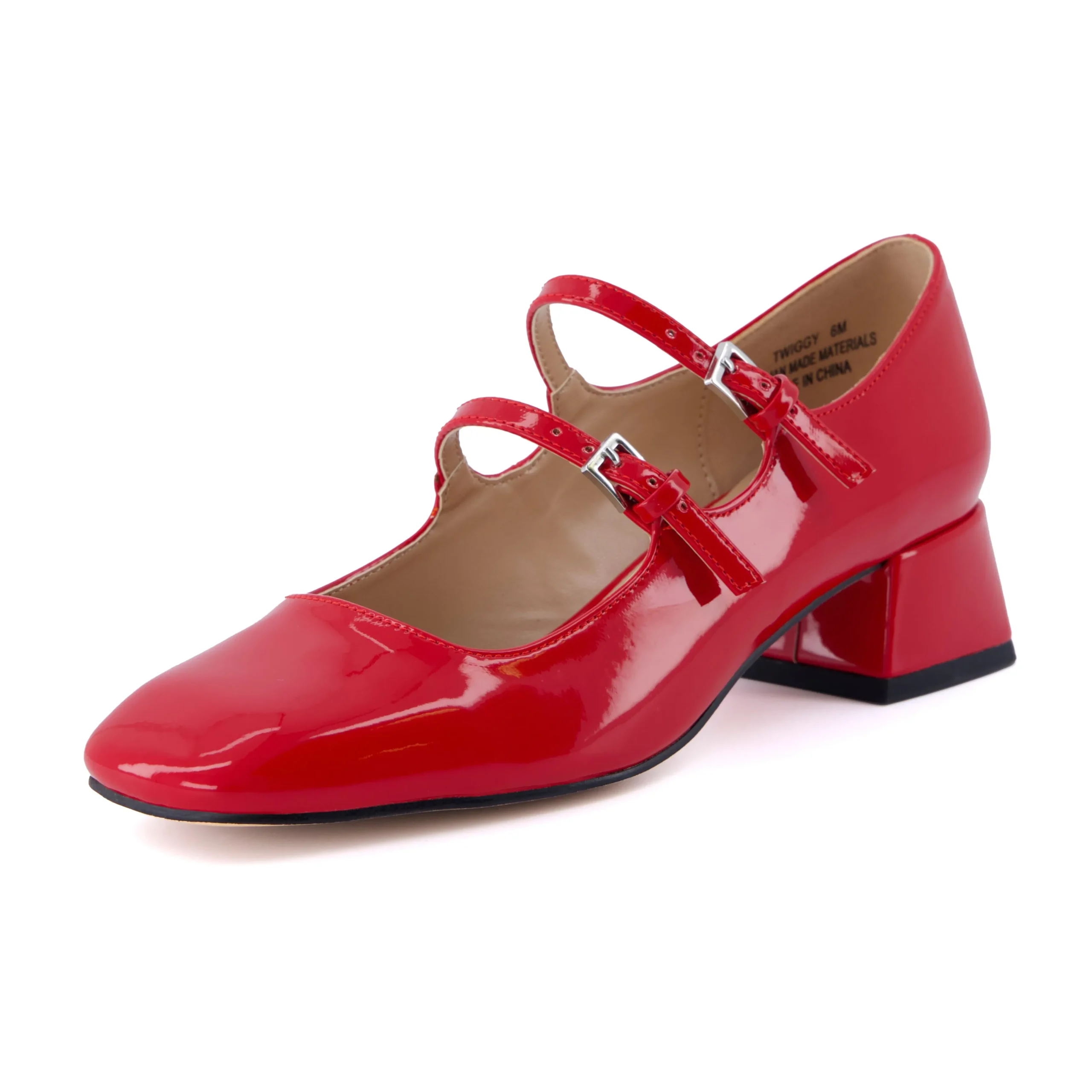 Mary Janes>Cushionaire Twiggy Patent Mary Jane