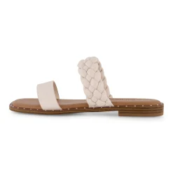 Slide Sandals | Flat Sandals>Cushionaire Varro Braided Two Band Sandal