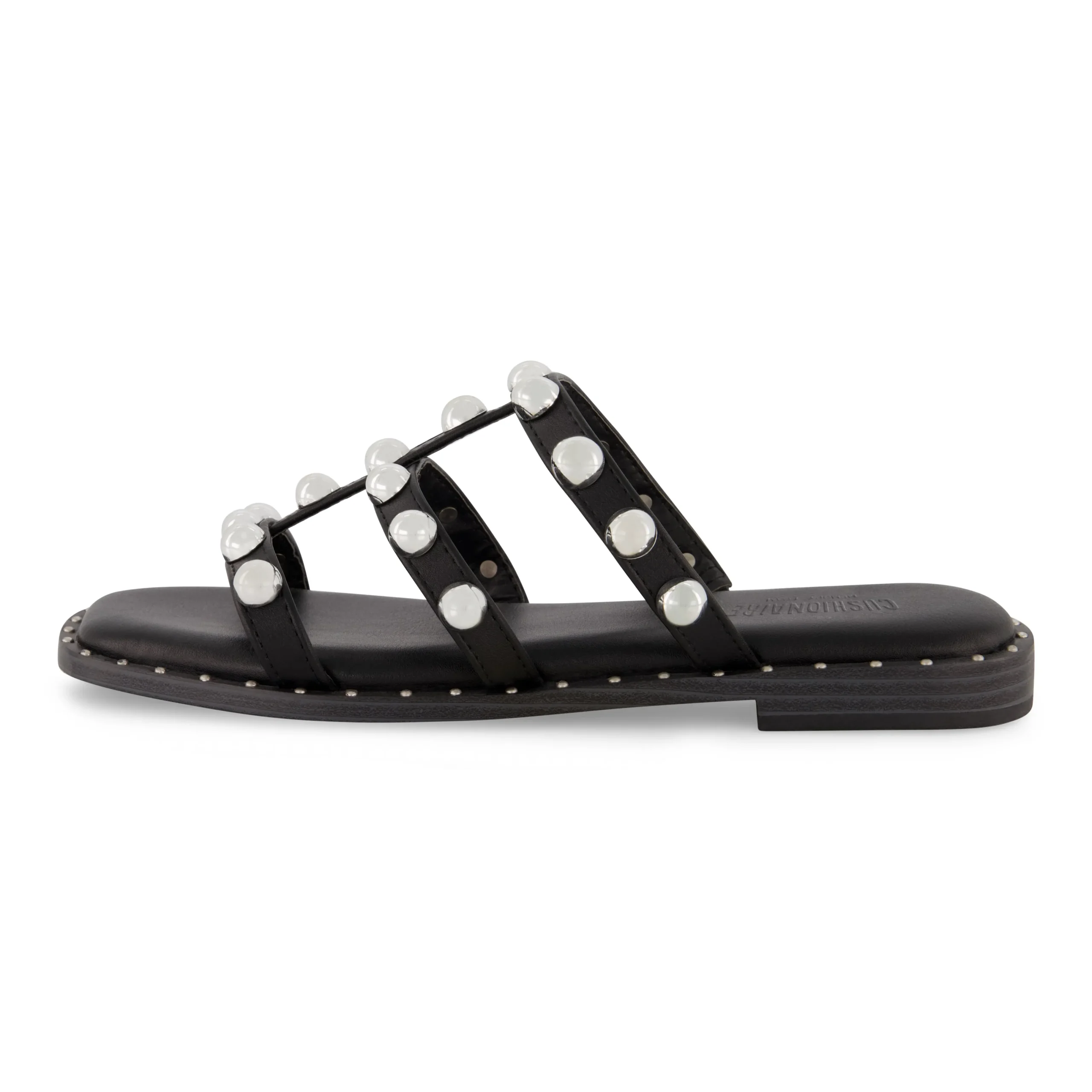 Slide Sandals | Flat Sandals>Cushionaire Ventura Studded Sandal
