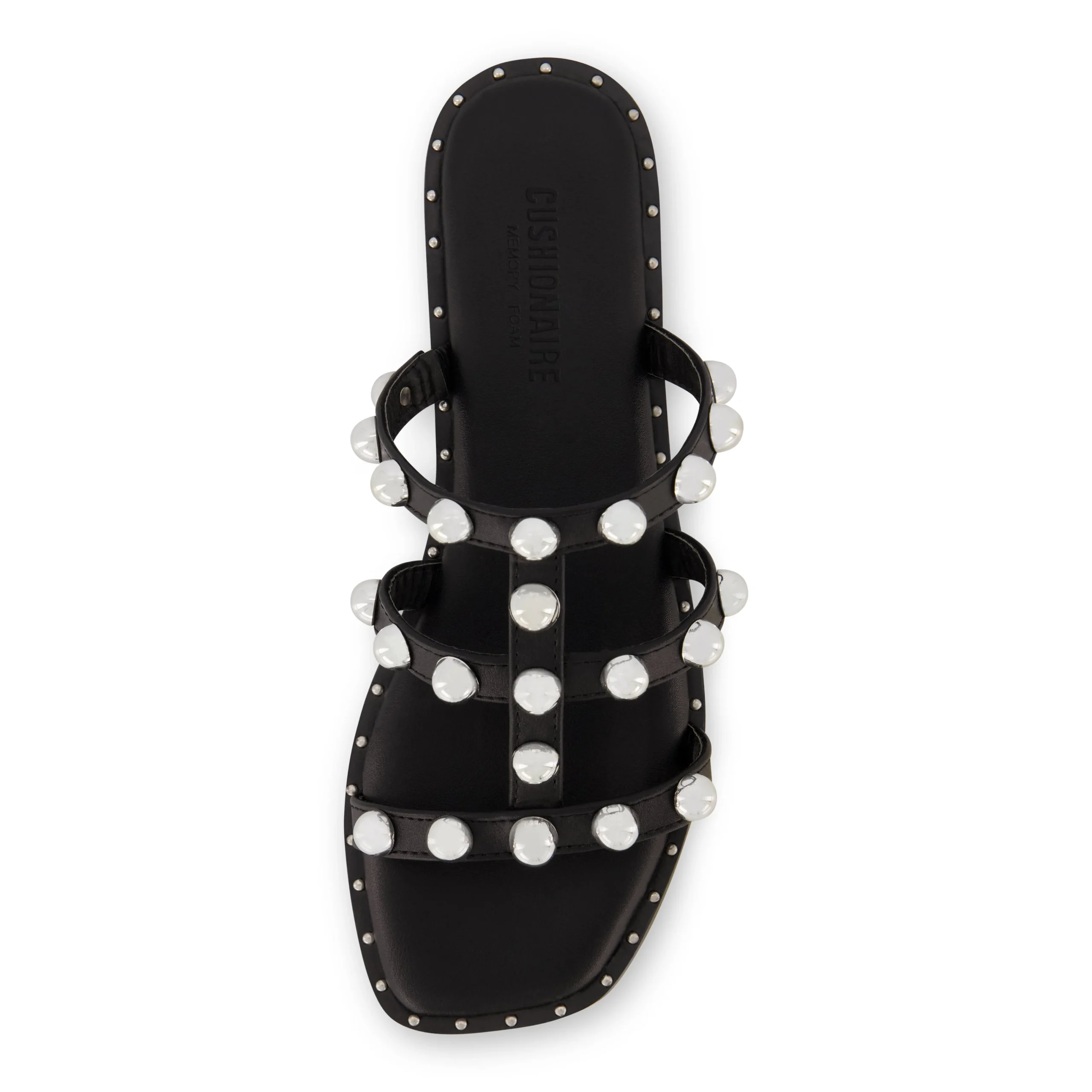 Slide Sandals | Flat Sandals>Cushionaire Ventura Studded Sandal