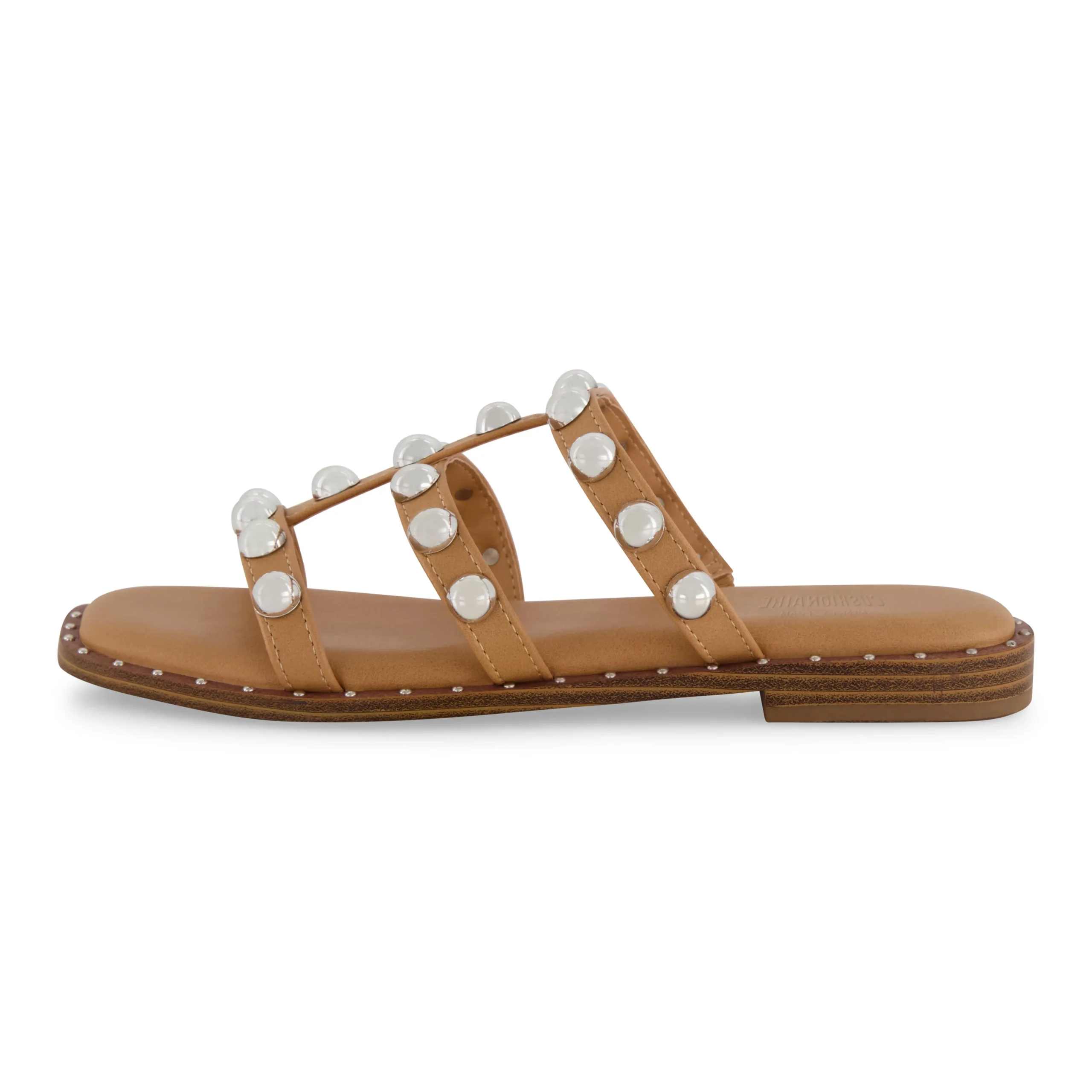 Slide Sandals | Flat Sandals>Cushionaire Ventura Studded Sandal