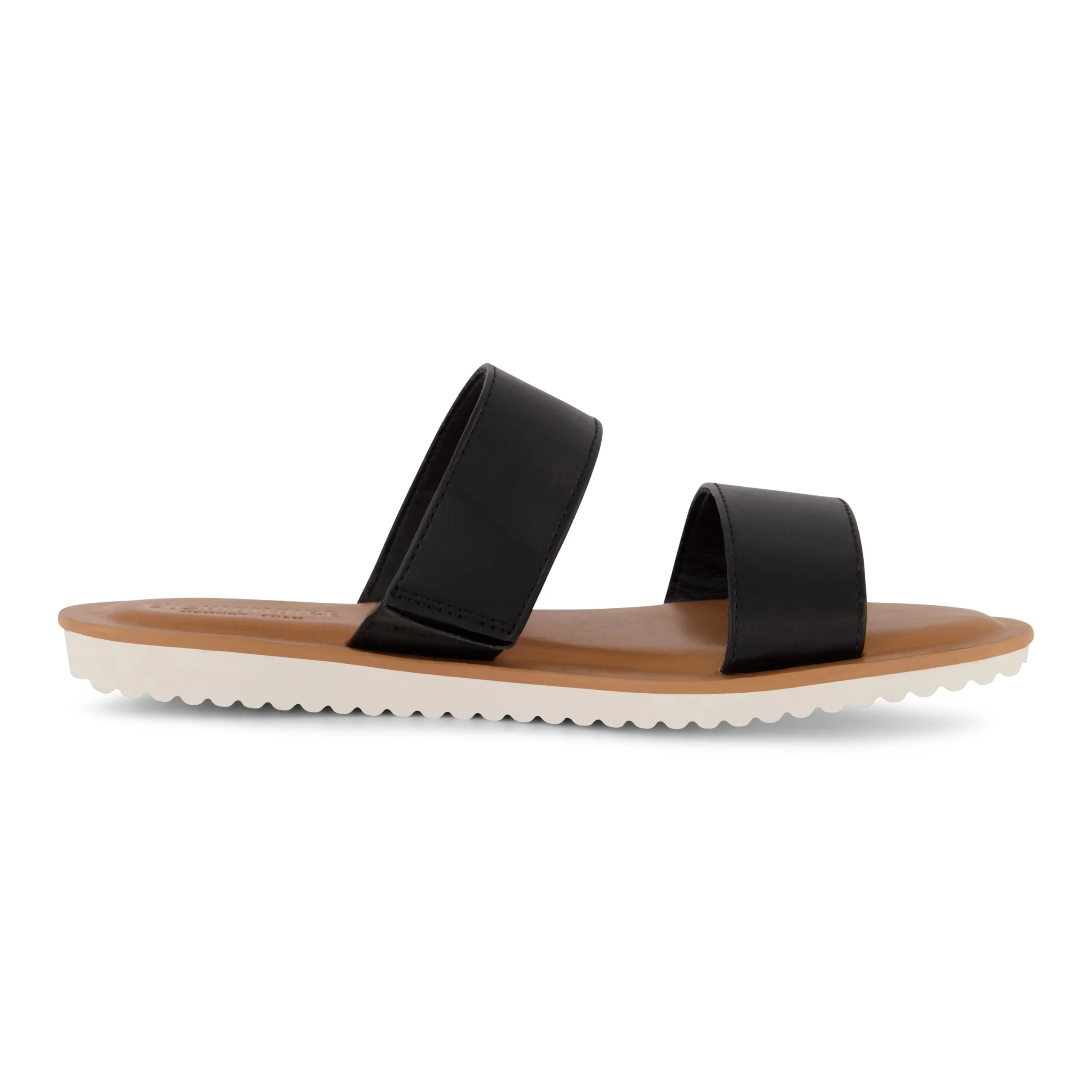 Slide Sandals | Flat Sandals>Cushionaire Vera Two Band Slide Sandal