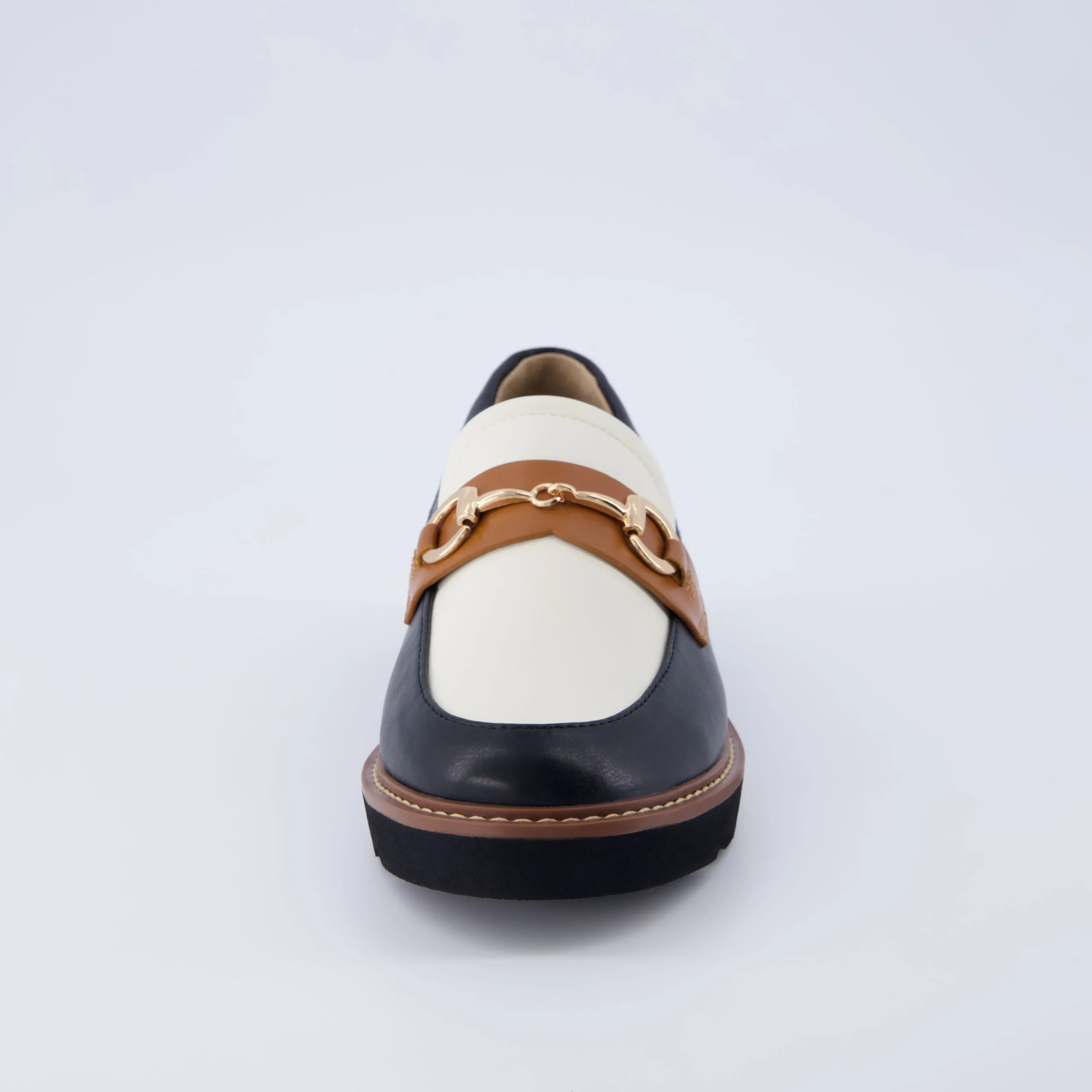 Loafers | Casuals>Cushionaire Verve Slip On Loafer Black/White