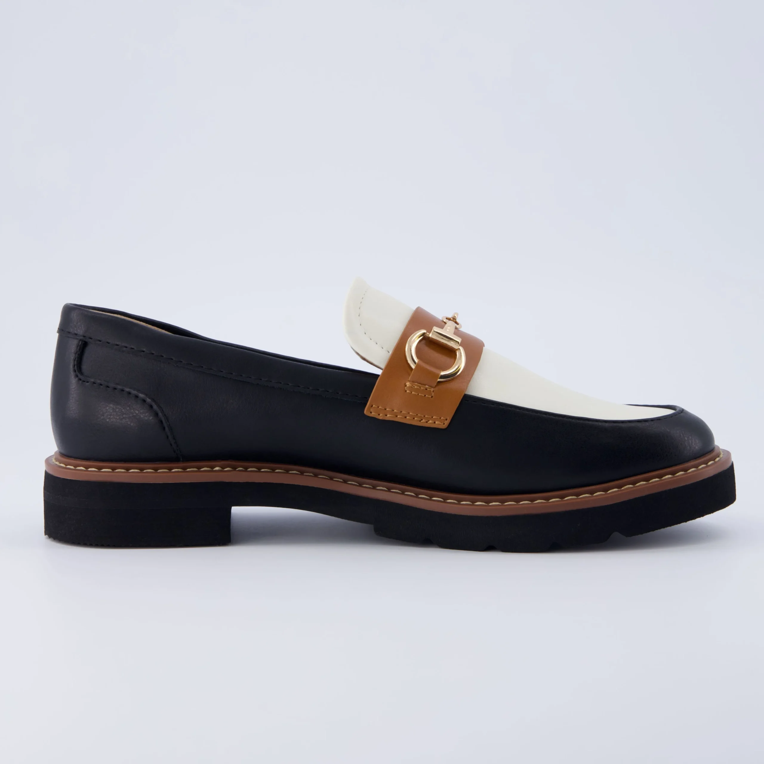 Loafers | Casuals>Cushionaire Verve Slip On Loafer Black/White