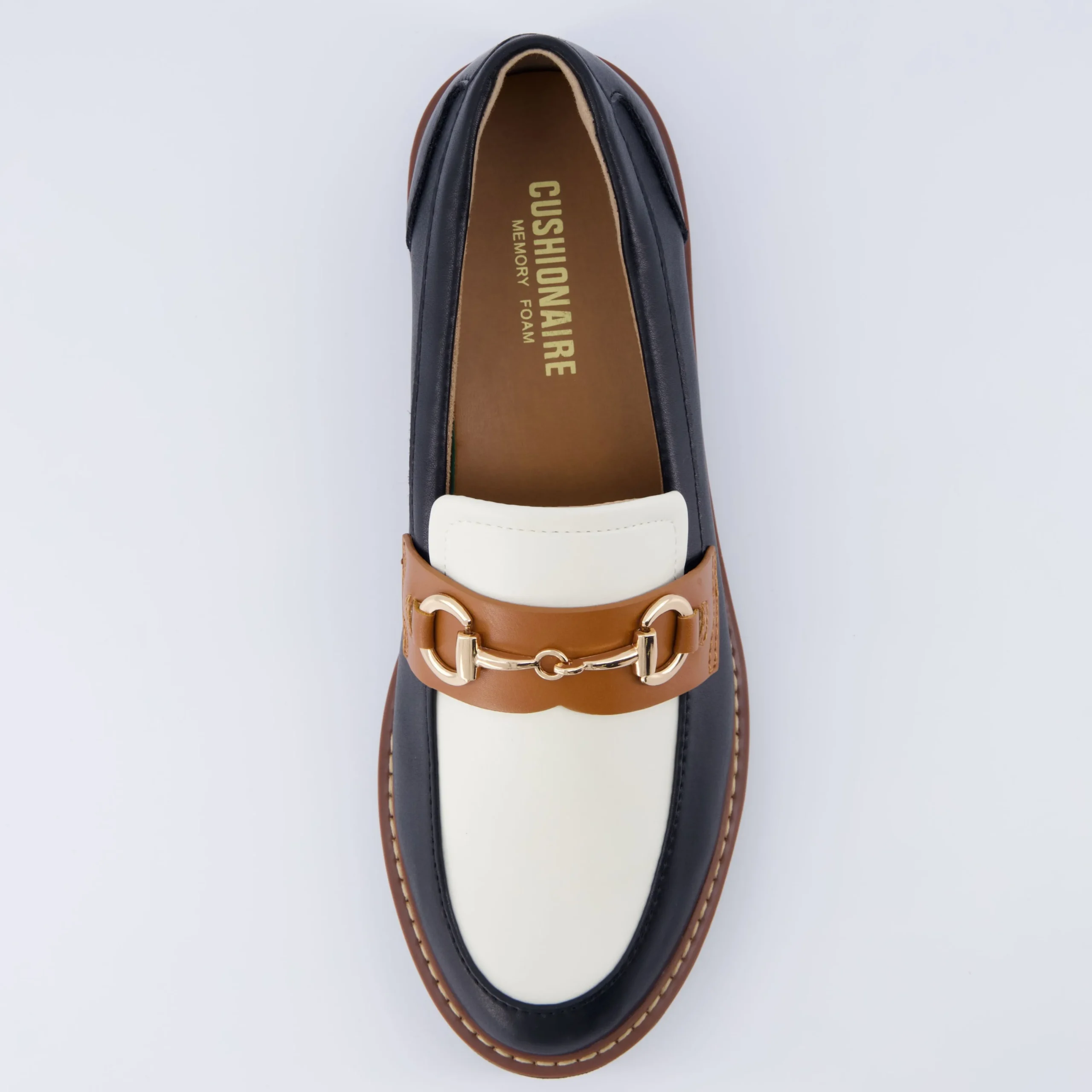 Loafers | Casuals>Cushionaire Verve Slip On Loafer Black/White