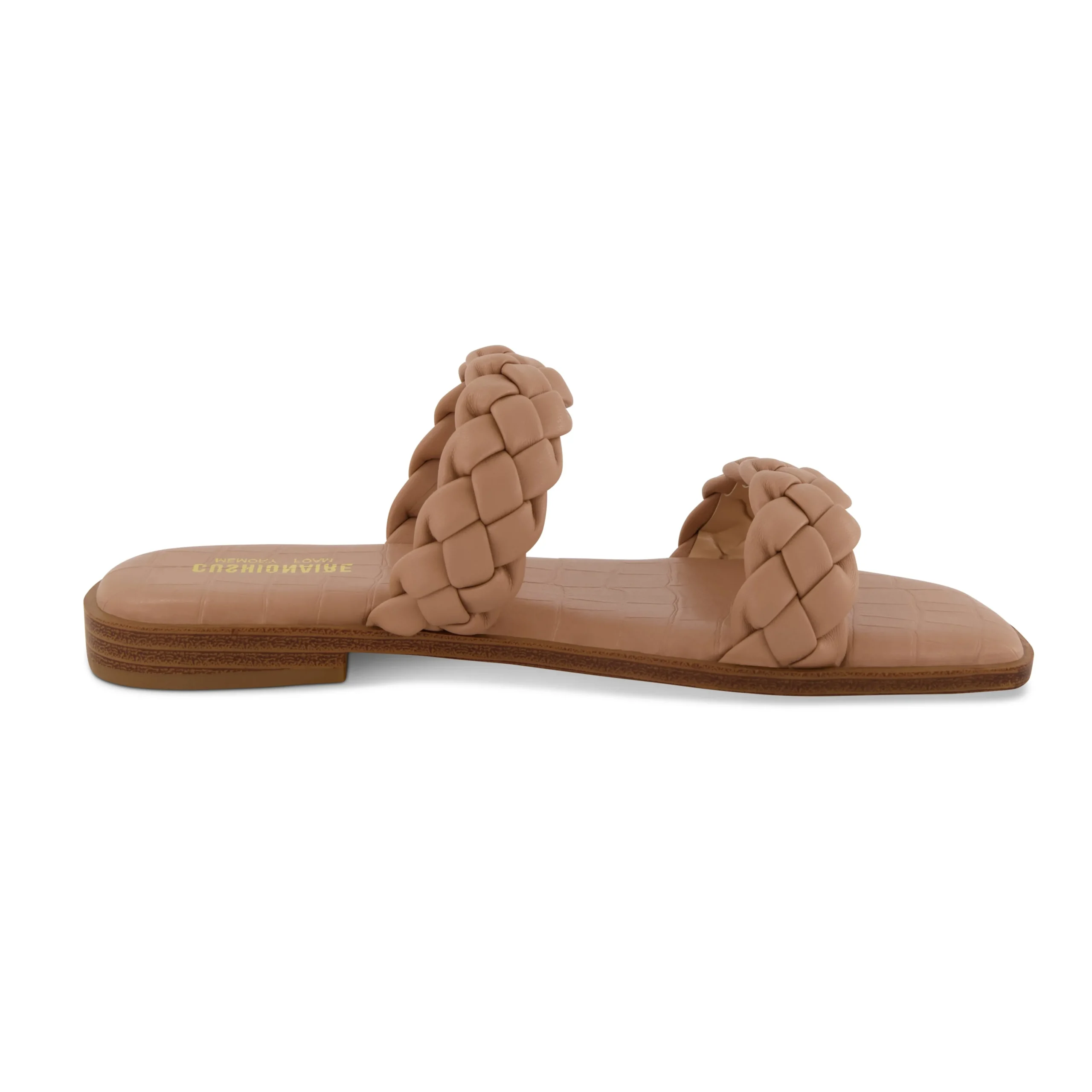 Slide Sandals | Flat Sandals>Cushionaire Vicki Braided Two Band Sandal
