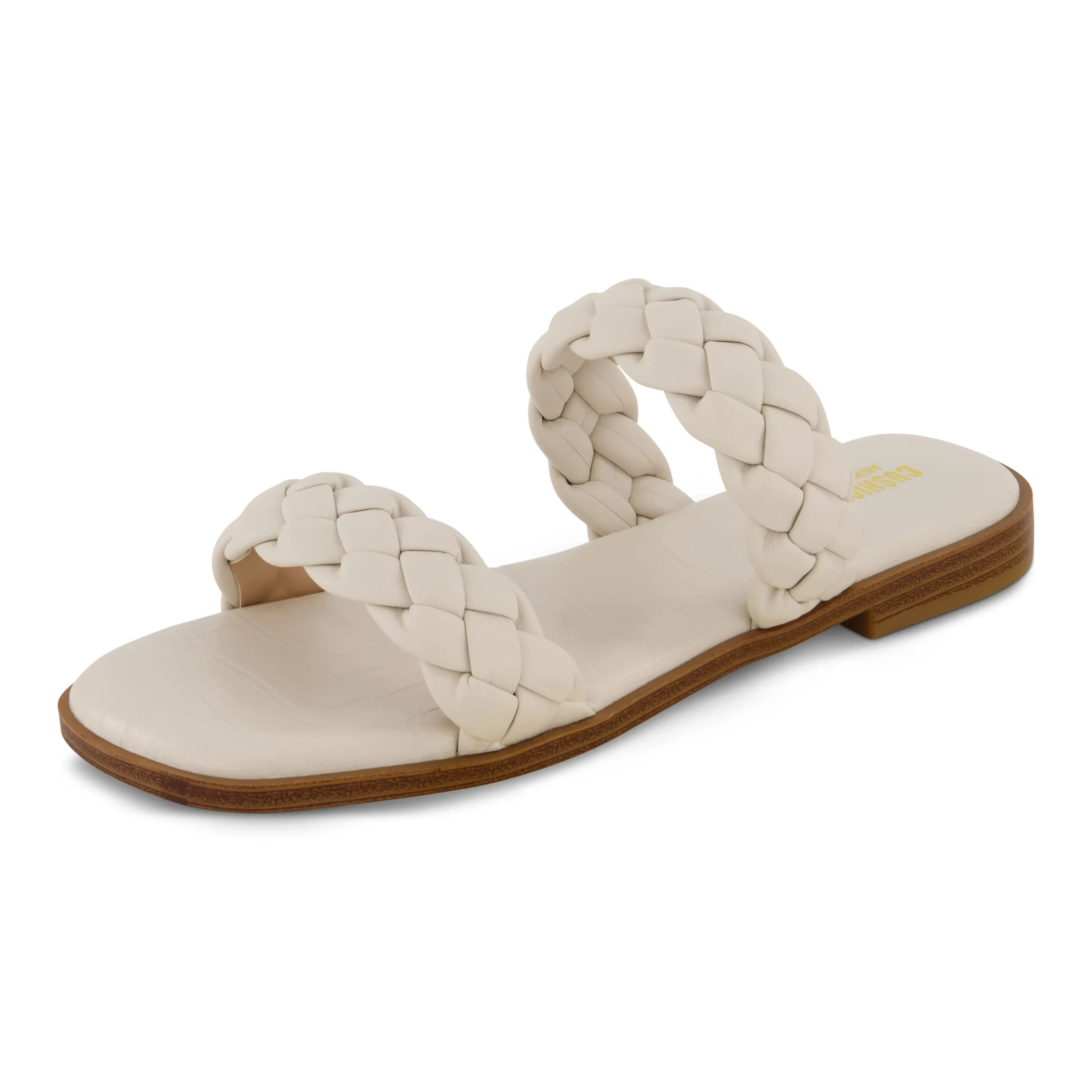 Slide Sandals | Flat Sandals>Cushionaire Vicki Braided Two Band Sandal