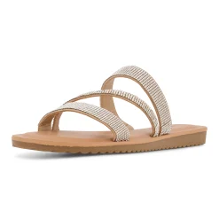 Slide Sandals | Flat Sandals>Cushionaire Vienna Rhinestone Slide Sandal