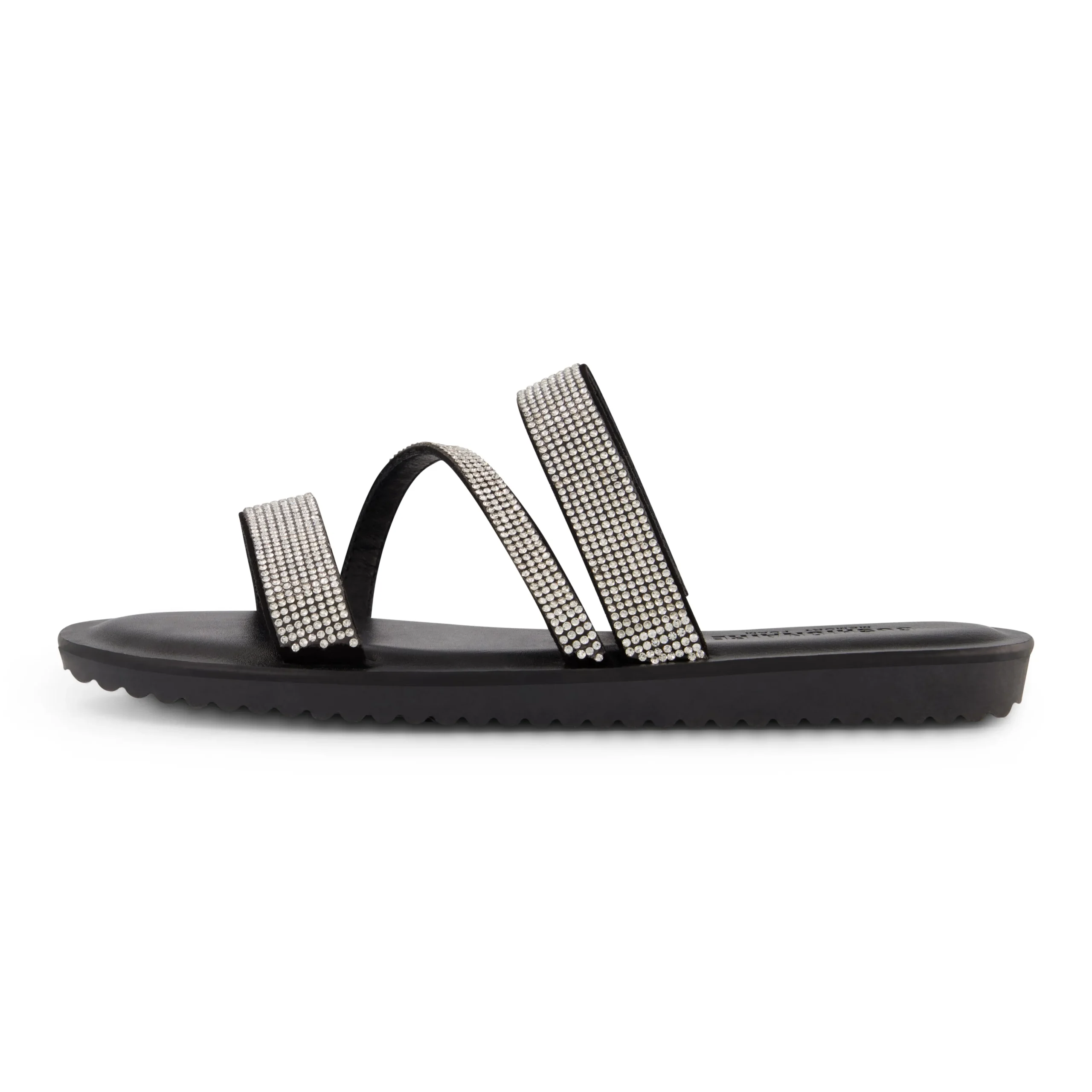 Slide Sandals | Flat Sandals>Cushionaire Vienna Rhinestone Slide Sandal