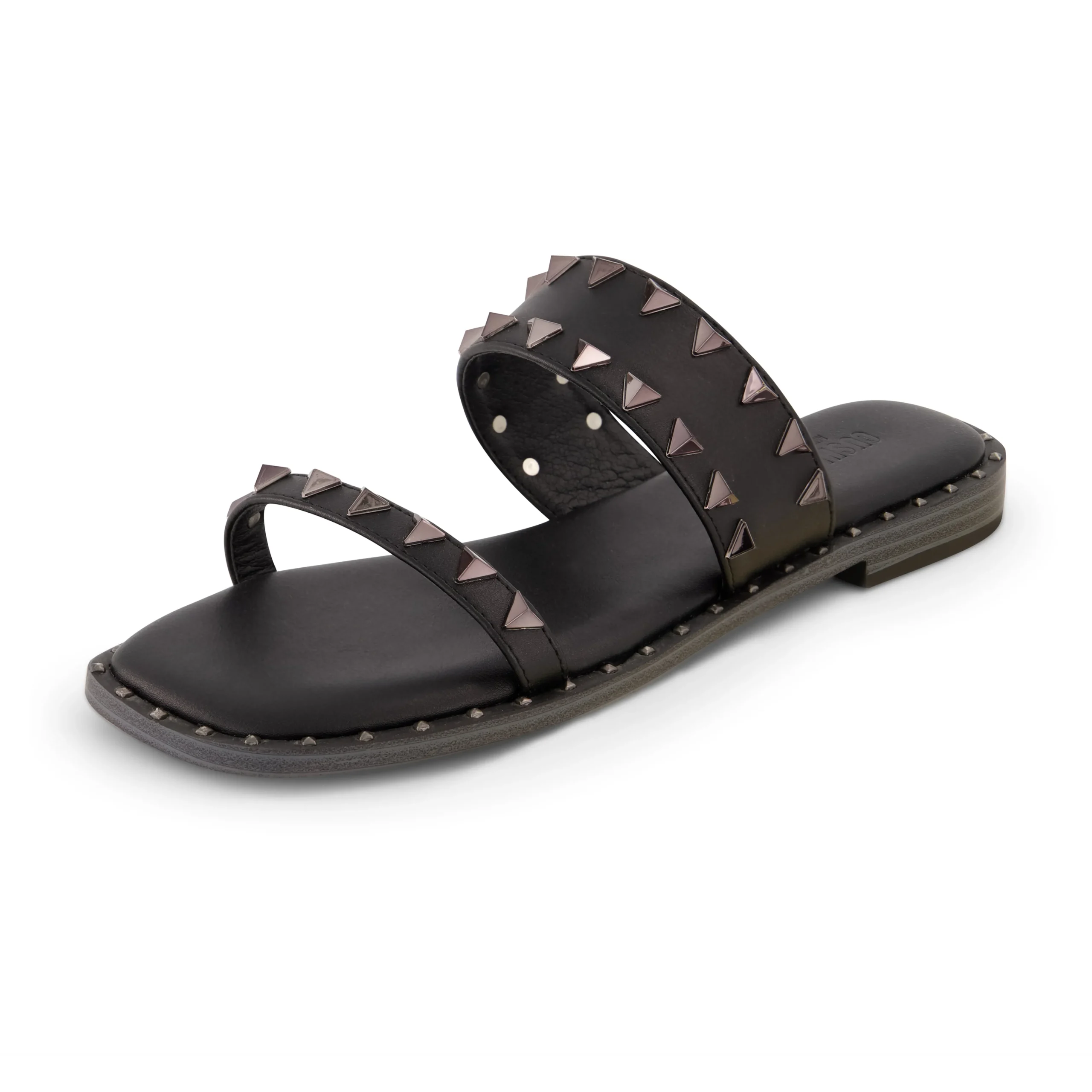 Slide Sandals | Flat Sandals>Cushionaire Visby Studded Two Band Sandal