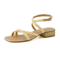 Dress Sandals | Dress Sandals>Cushionaire Wave Raffia Sandal NaturalRaffia