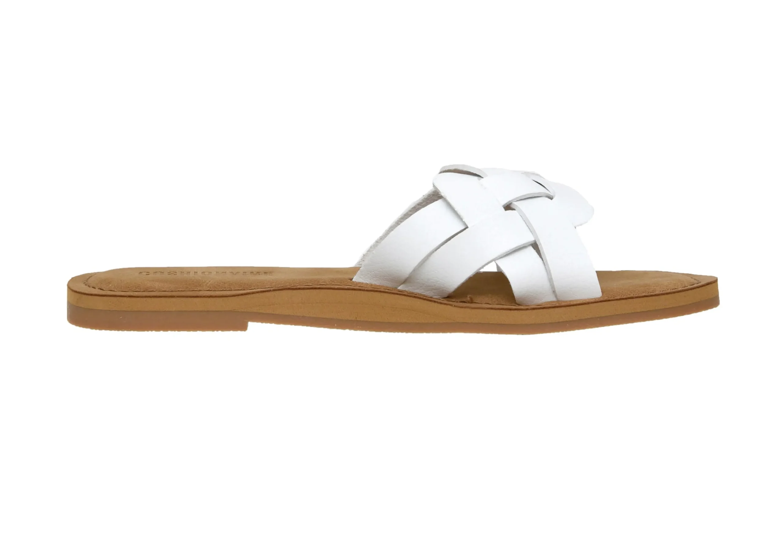 Slide Sandals | Flat Sandals>Cushionaire Winnie Woven One Band Sandal